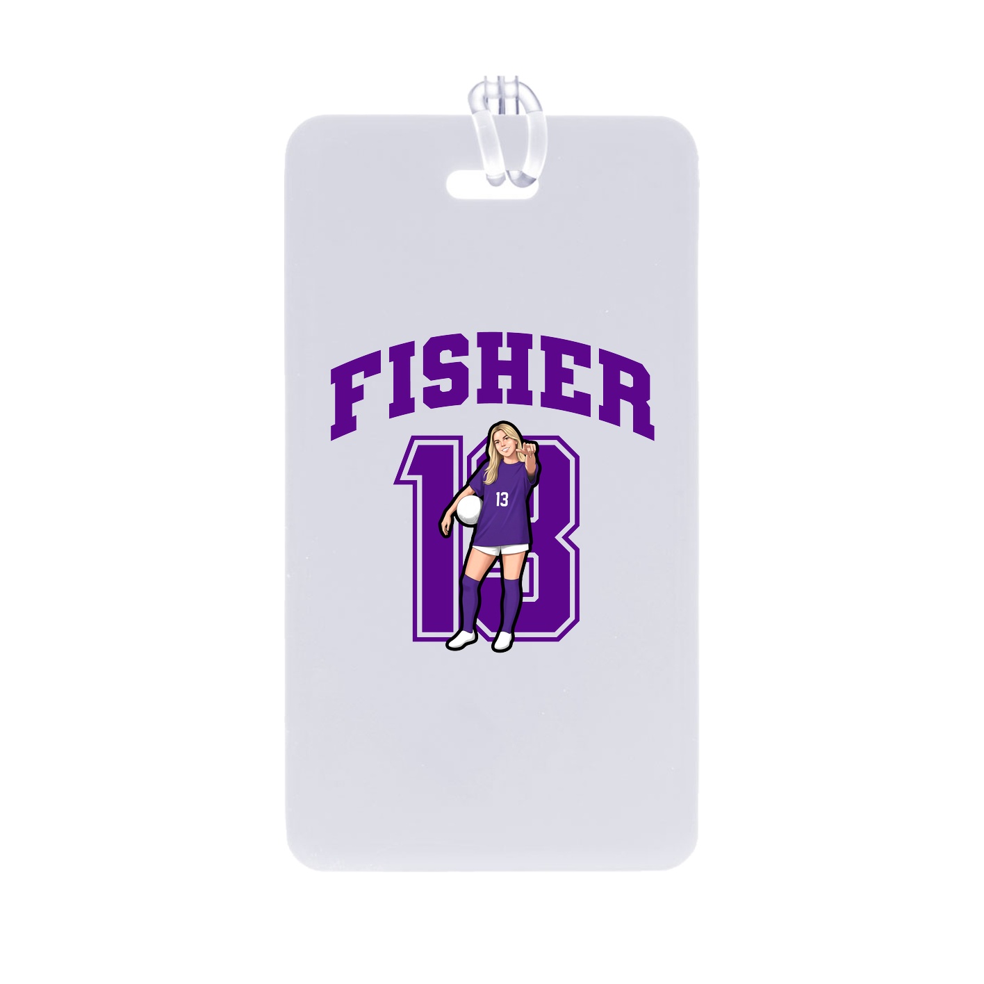 Bag Tag — Number in Classic