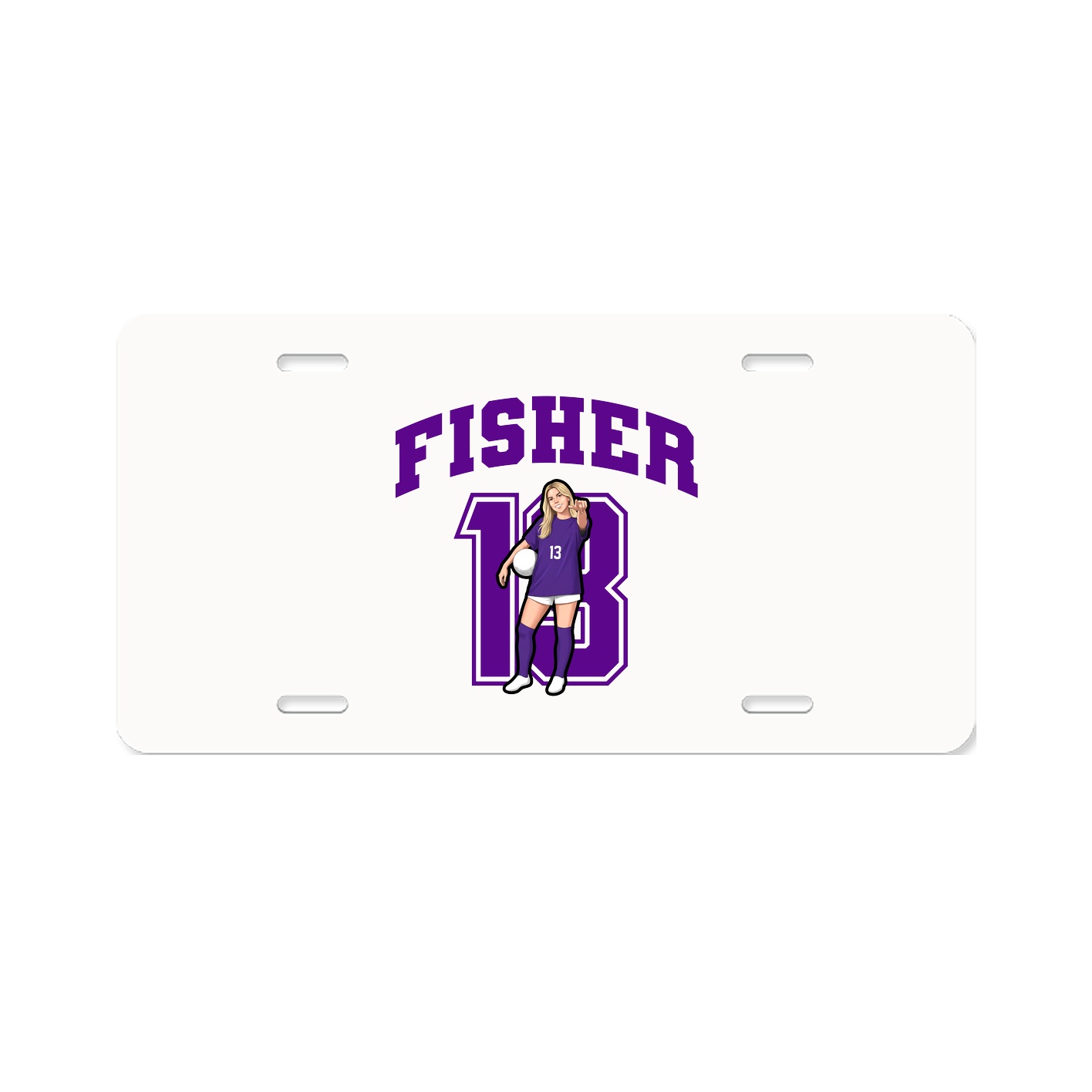 License Plate — Number in Classic