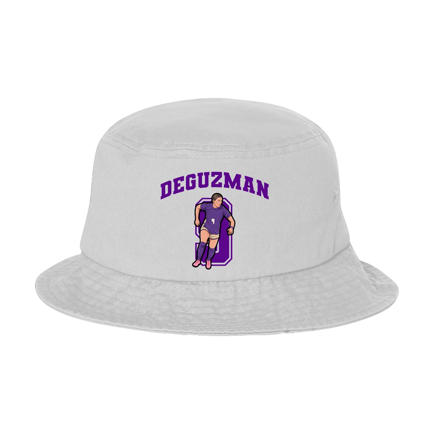 Bucket Cap — Number in White