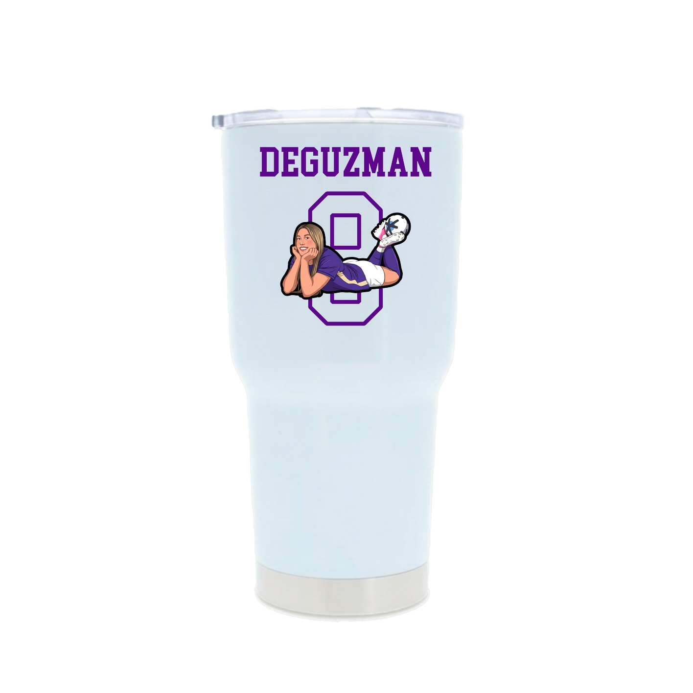 30oz Stainless Steel Tumbler — Shirsey in White