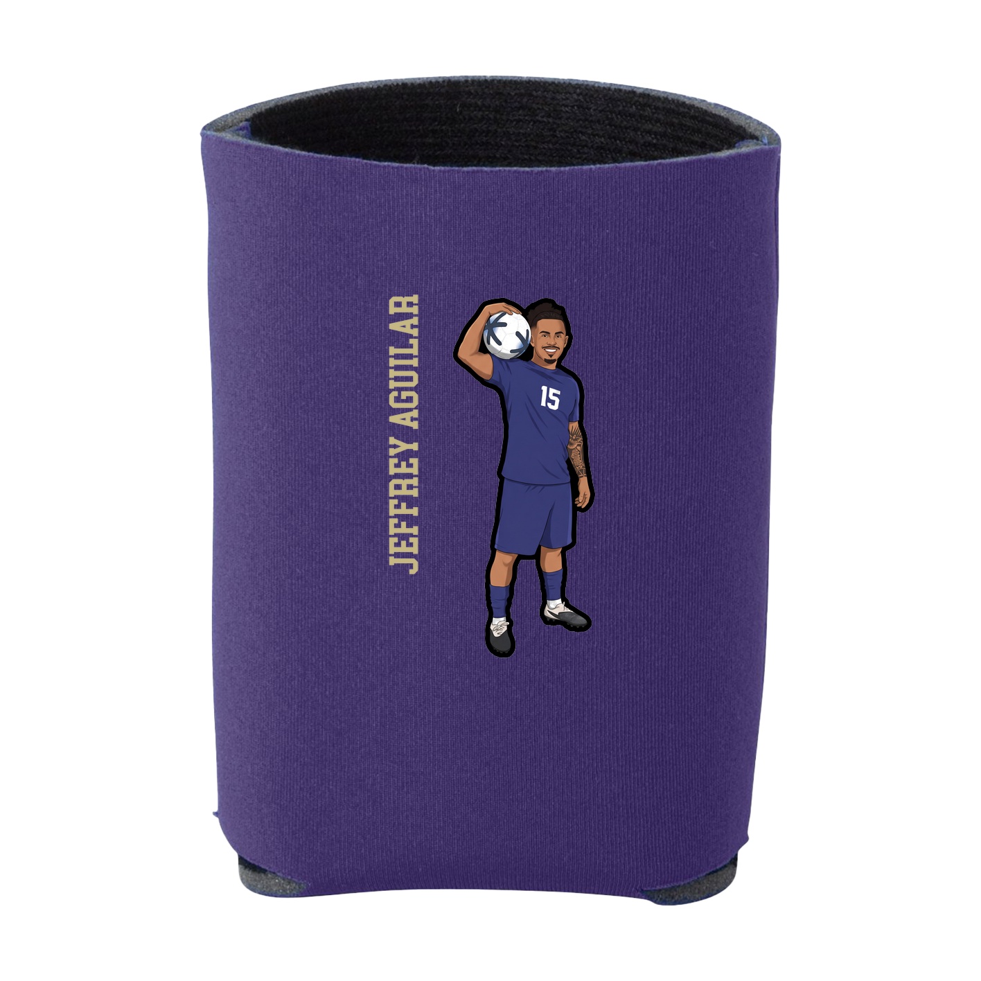Can Holder — Name Vertical in Purple