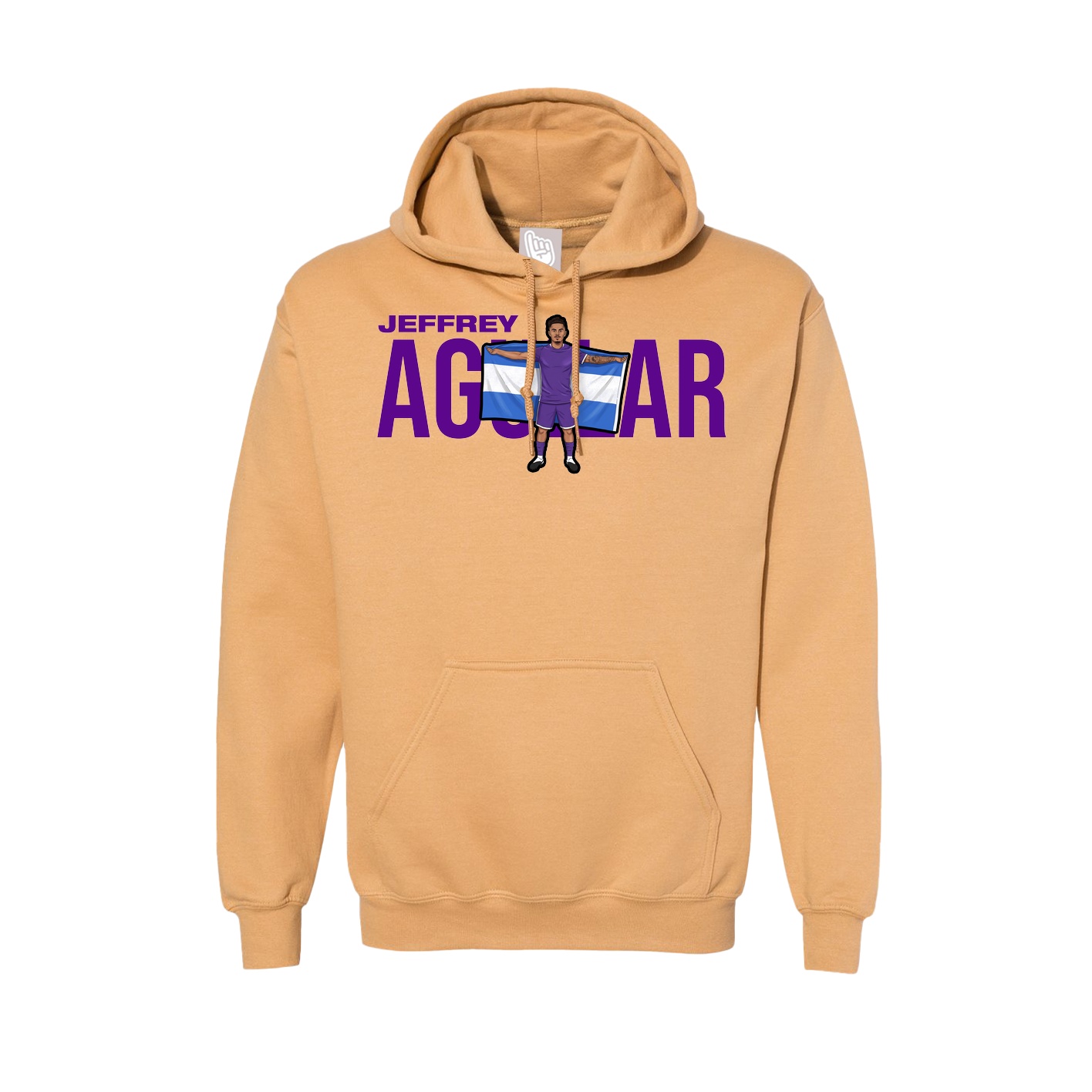 Hoodie — Player Name in Vegas Gold