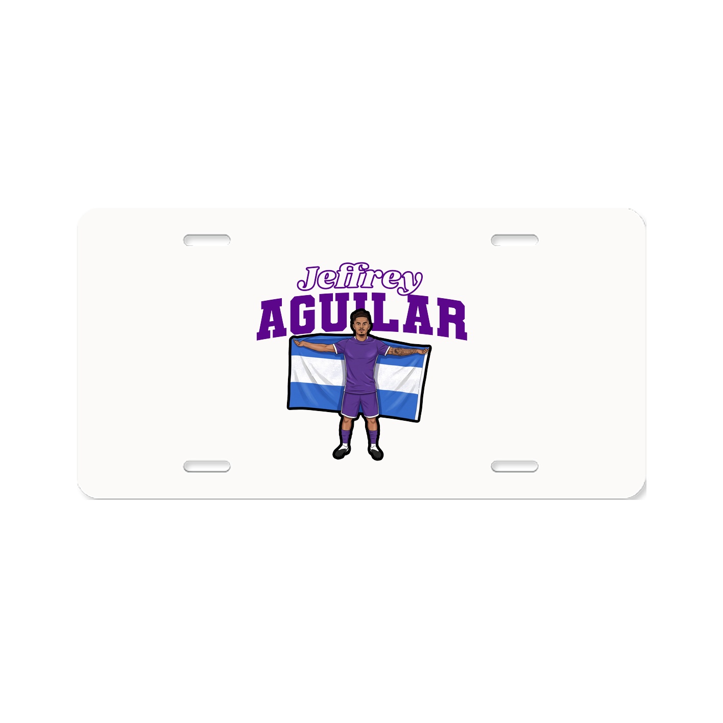 License Plate — Name Arch in Classic