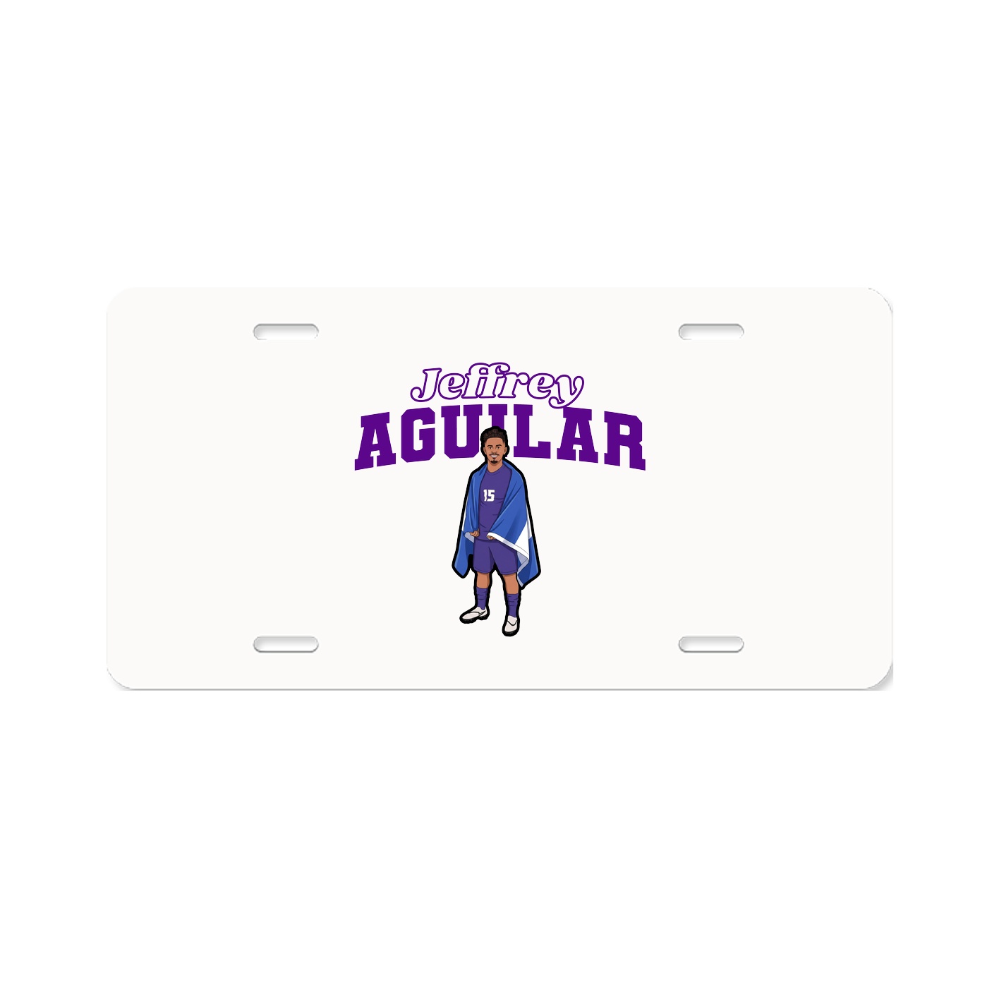 License Plate — Name Arch in Classic