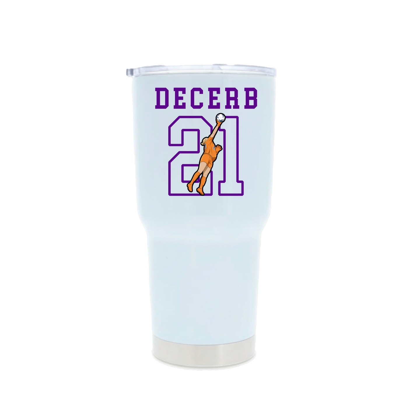 30oz Stainless Steel Tumbler — Shirsey in White