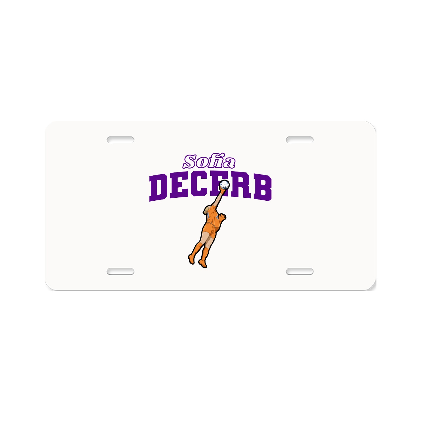 License Plate — Name Arch in Classic