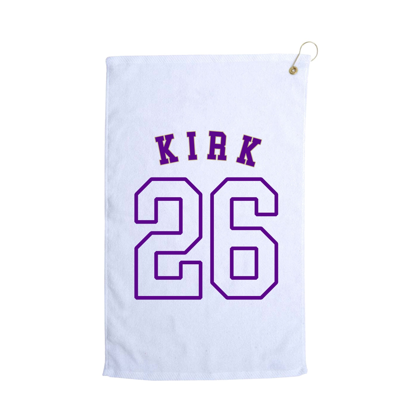 Golf Towel — Shirsey Arch in White