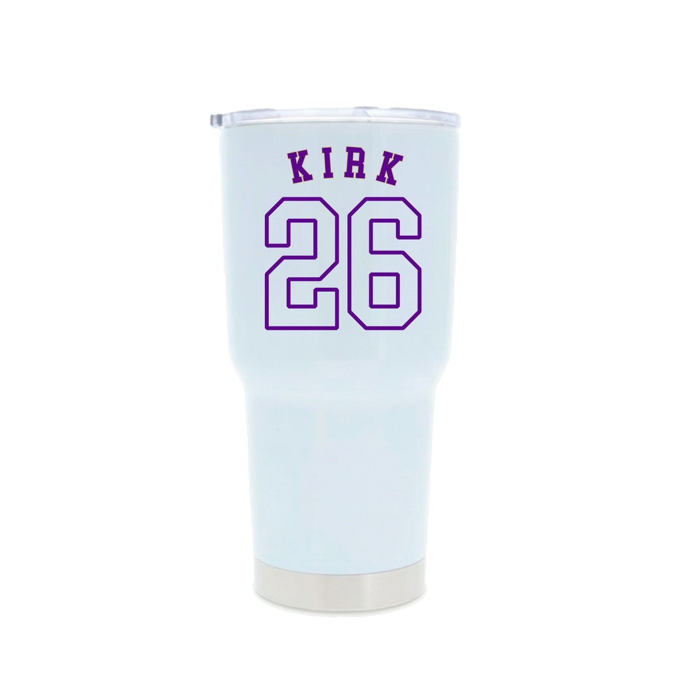 30oz Stainless Steel Tumbler — Shirsey Arch in White