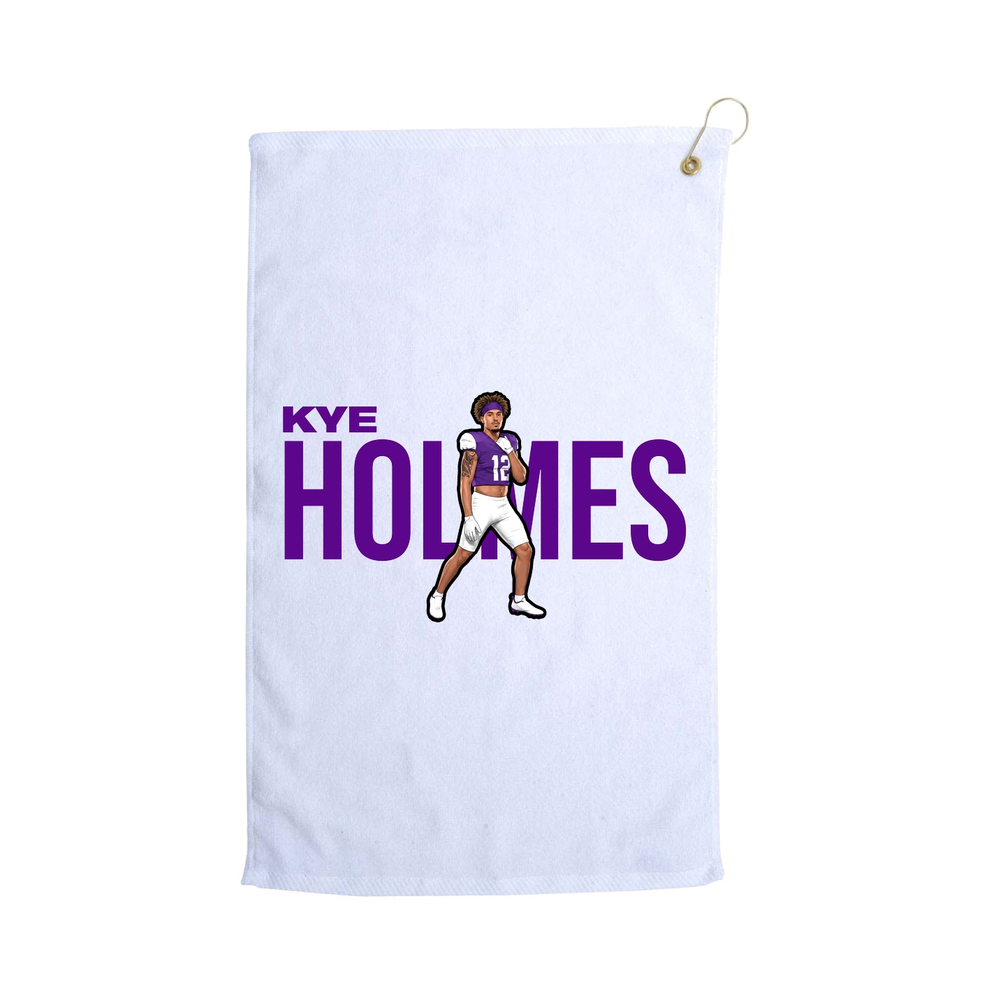 Golf Towel — Player Name in White