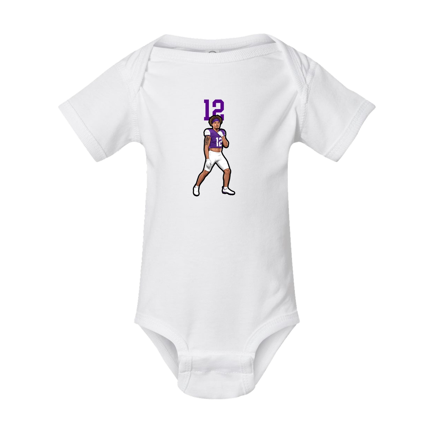 Baby Onesie — Number Top in White