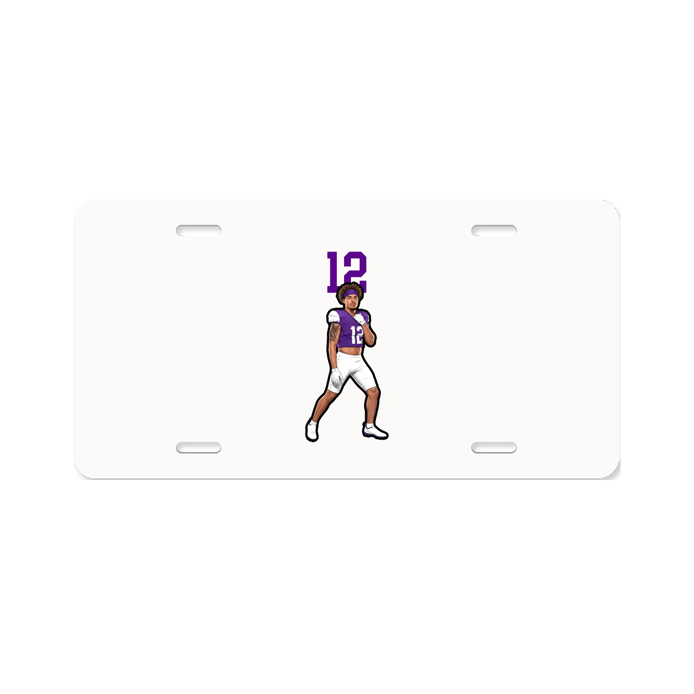 License Plate — Number Top in Classic