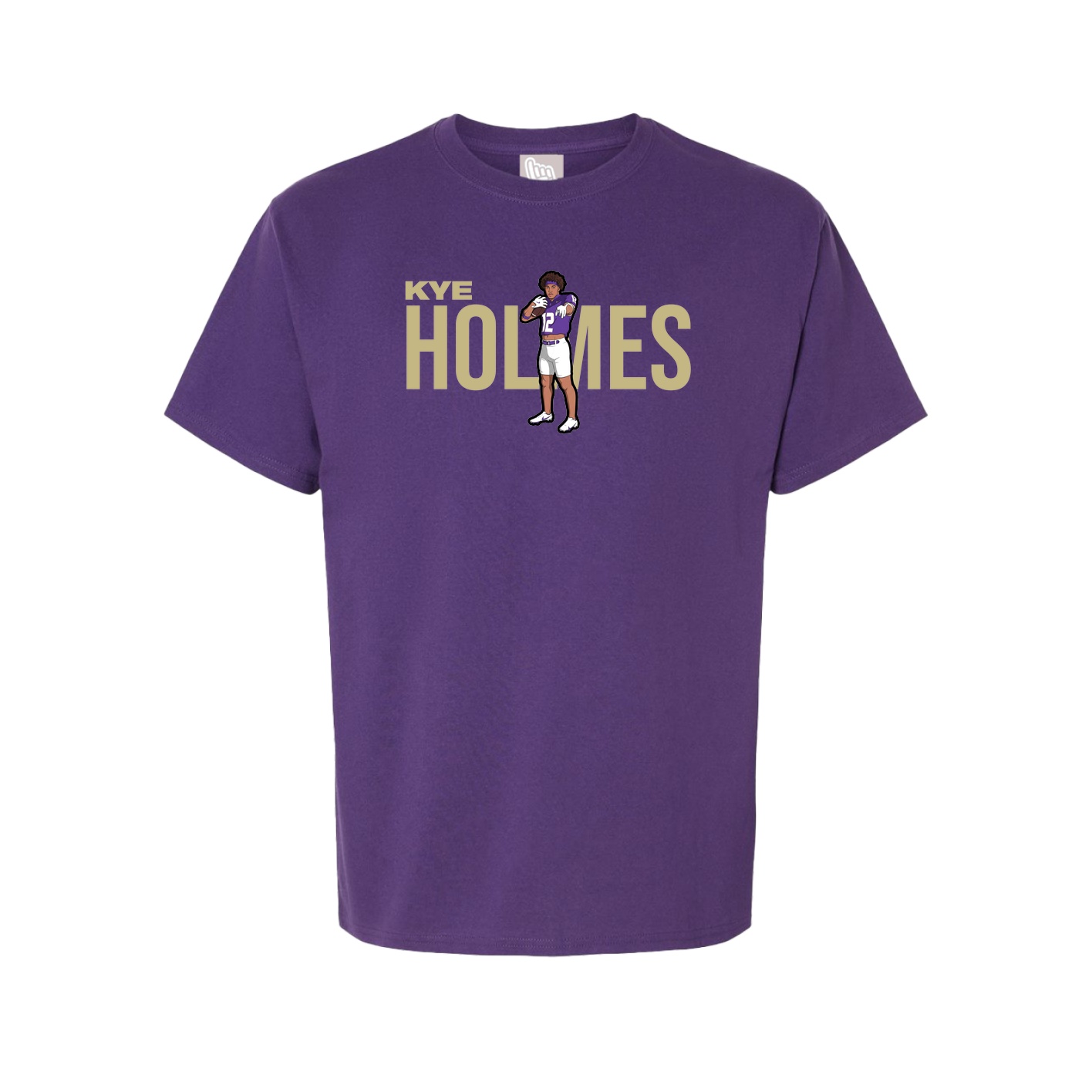 Youth Tee — Player Name in Purple