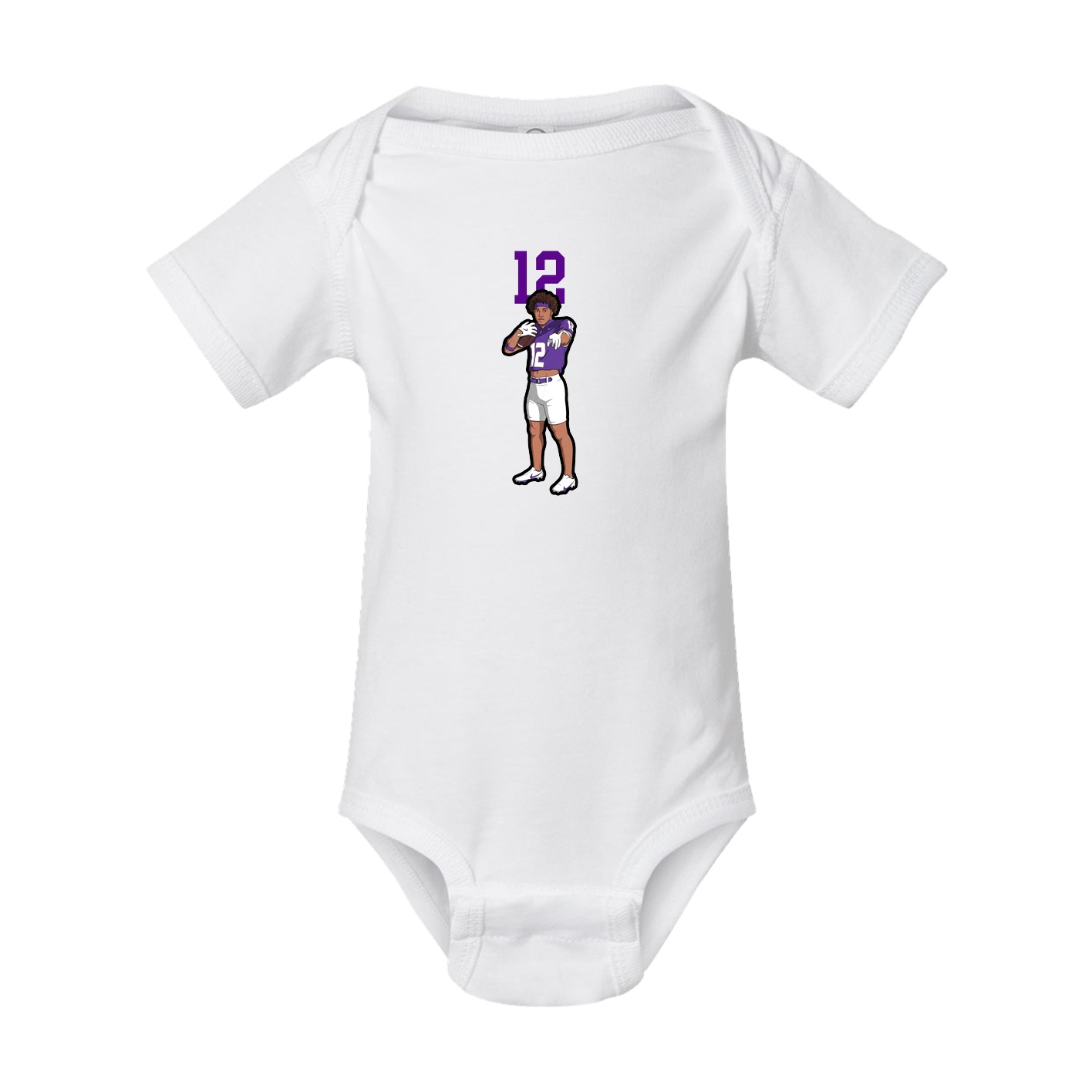 Baby Onesie — Number Top in White