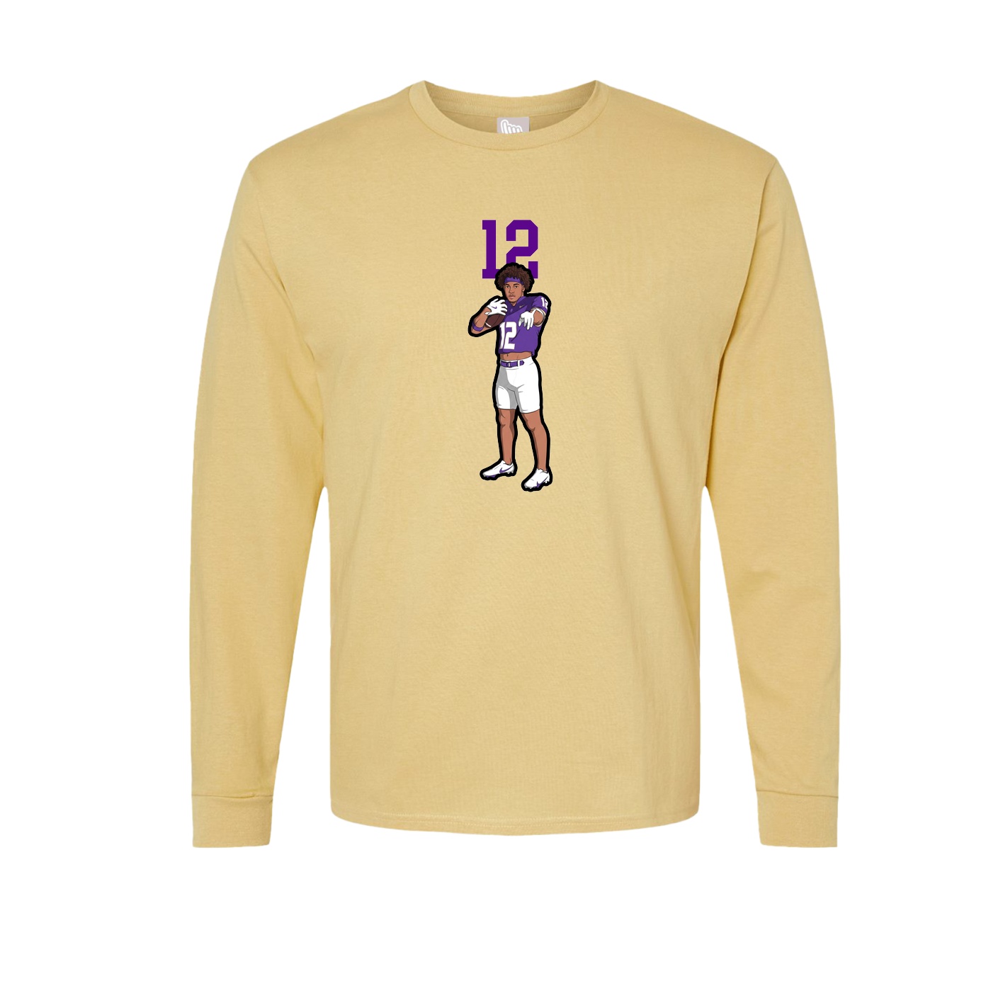 Long Sleeve Tee — Number Top in Vegas Gold