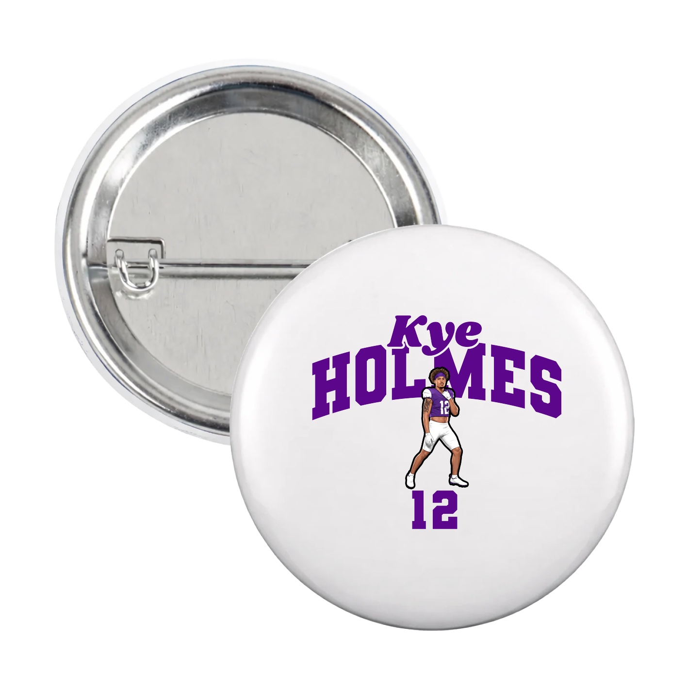 Game Day Button — Signature Arch in White