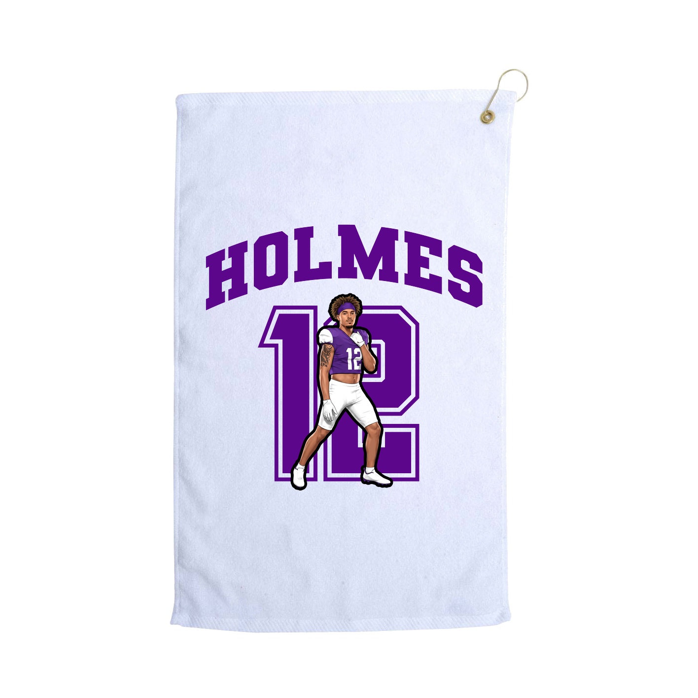 Golf Towel — Number in White