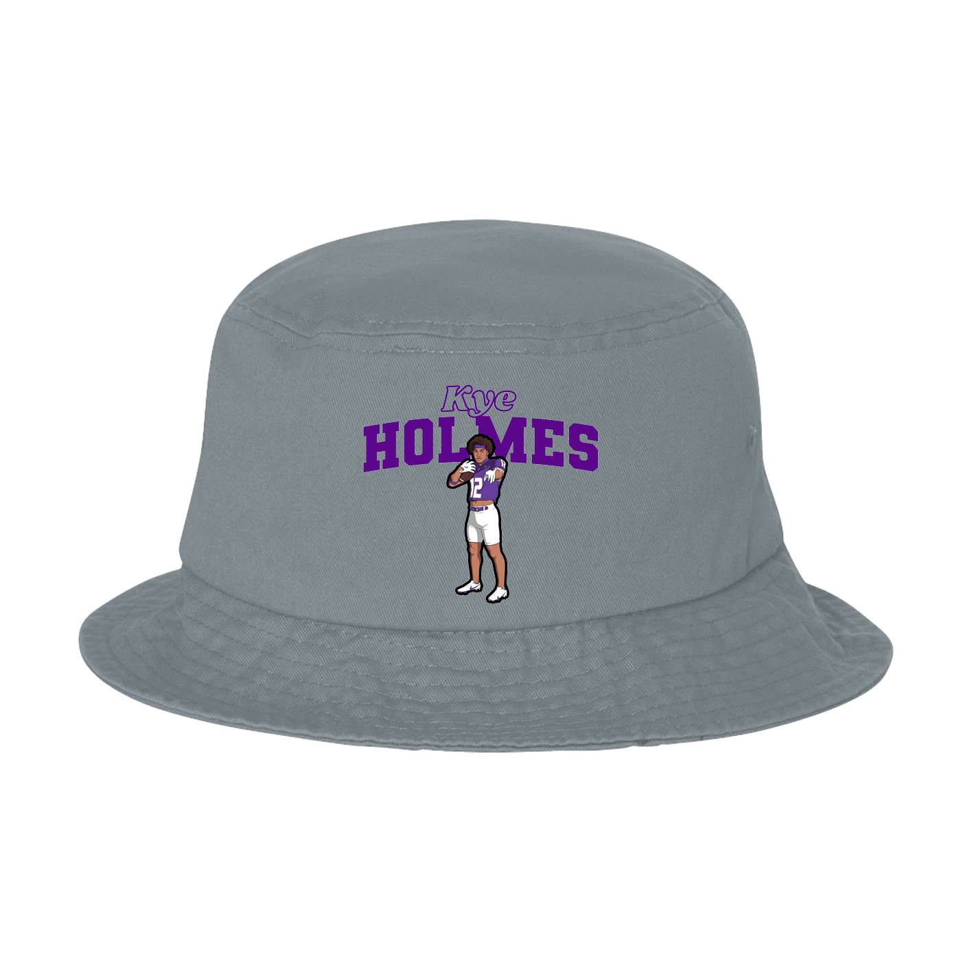 Bucket Cap — Name Arch in Grey