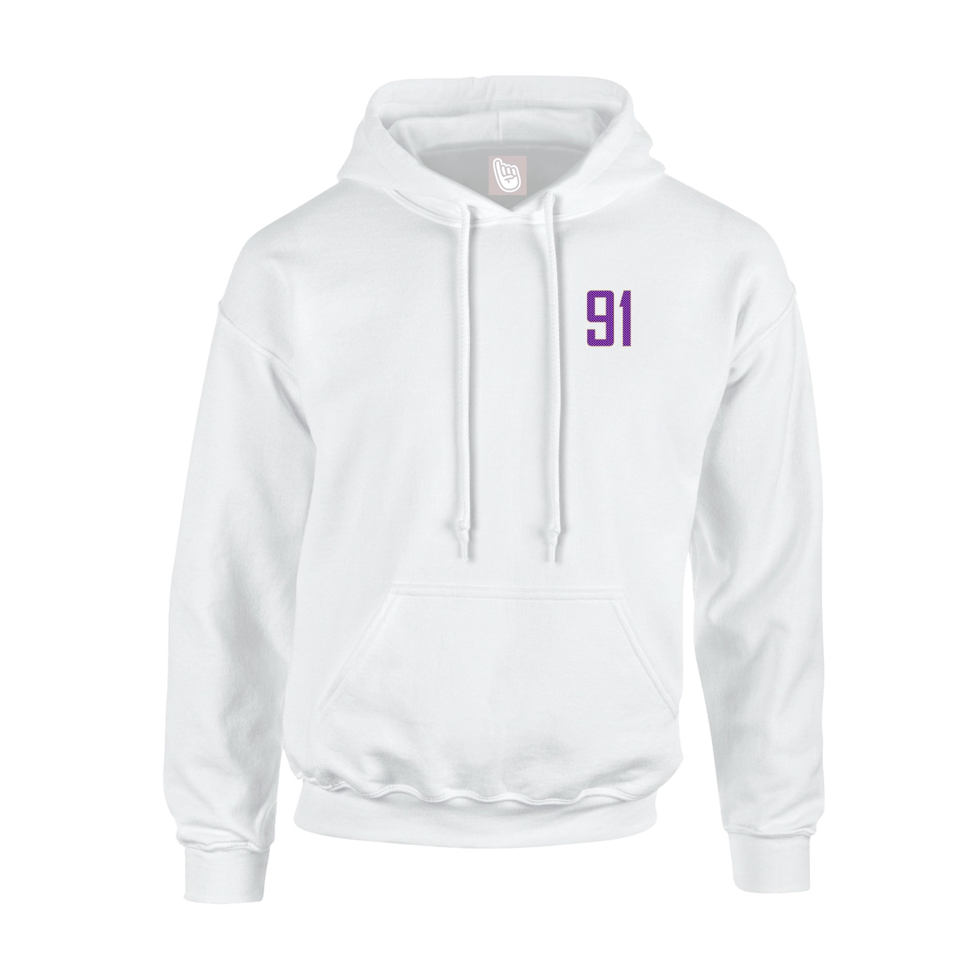 Youth Hoodie — Front Shirsy in White