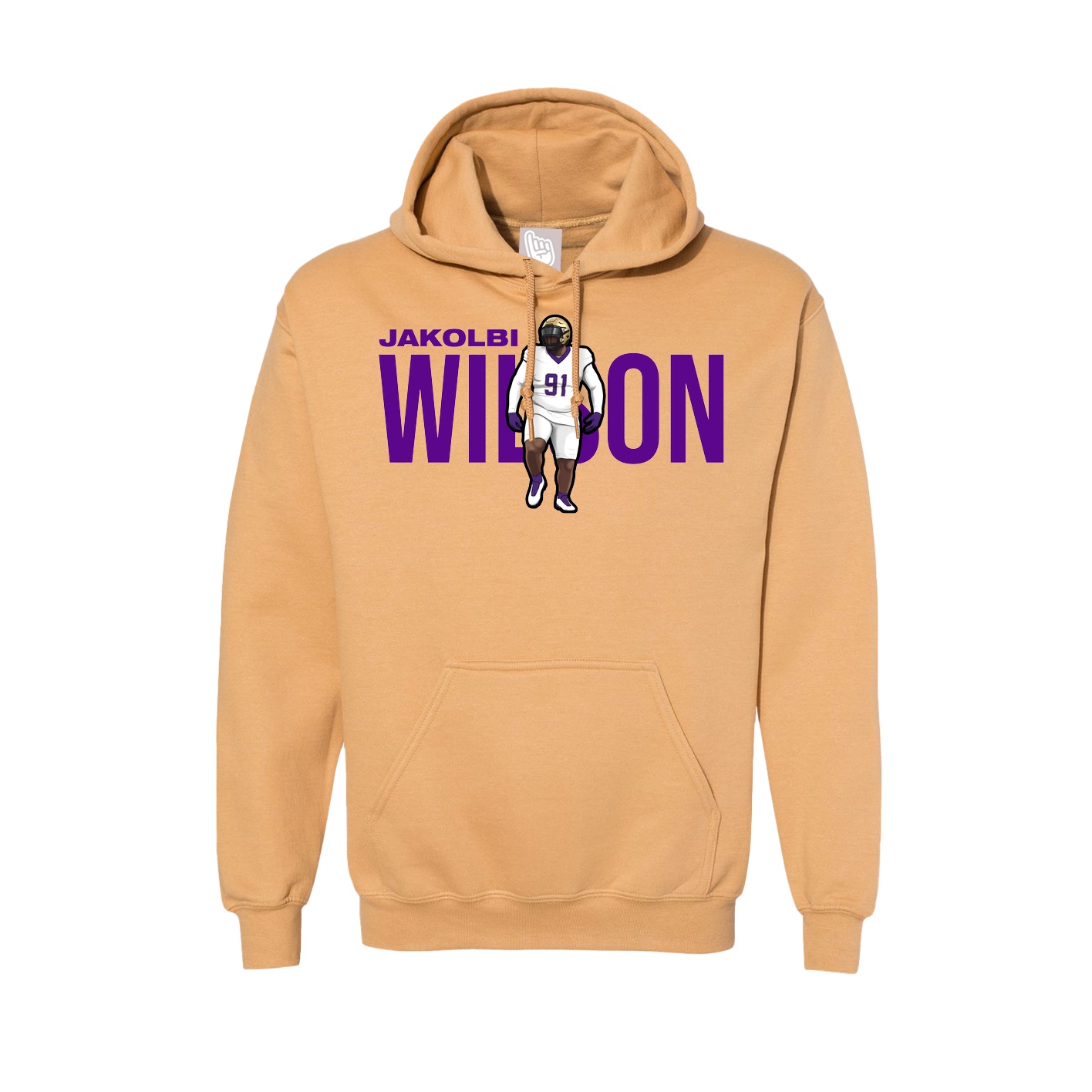 Hoodie — Player Name in Vegas Gold