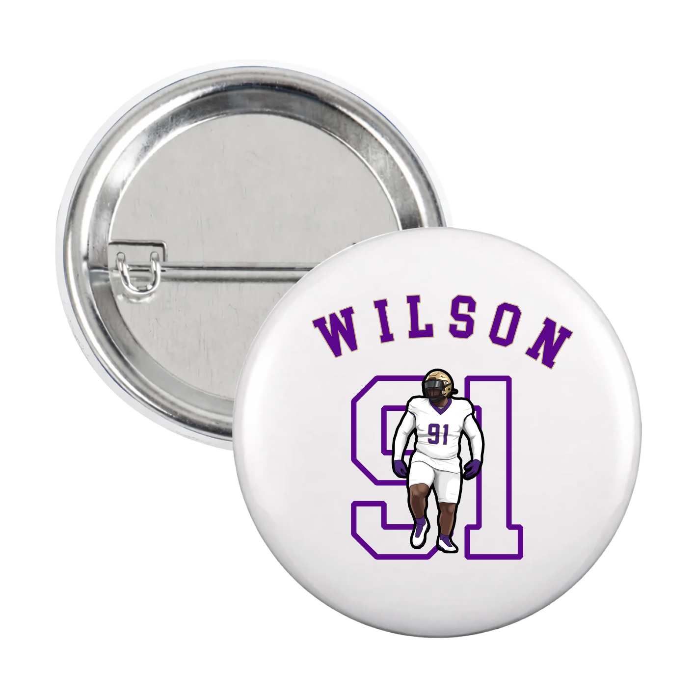 Game Day Button — Shirsey Arch in White