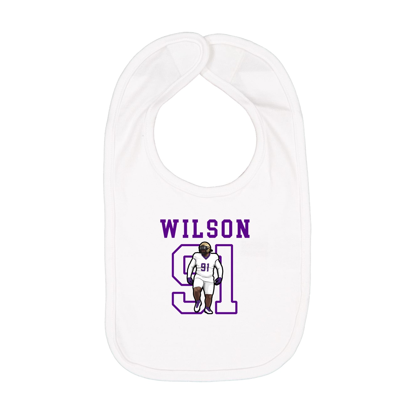 Infant Bib — Shirsey in White
