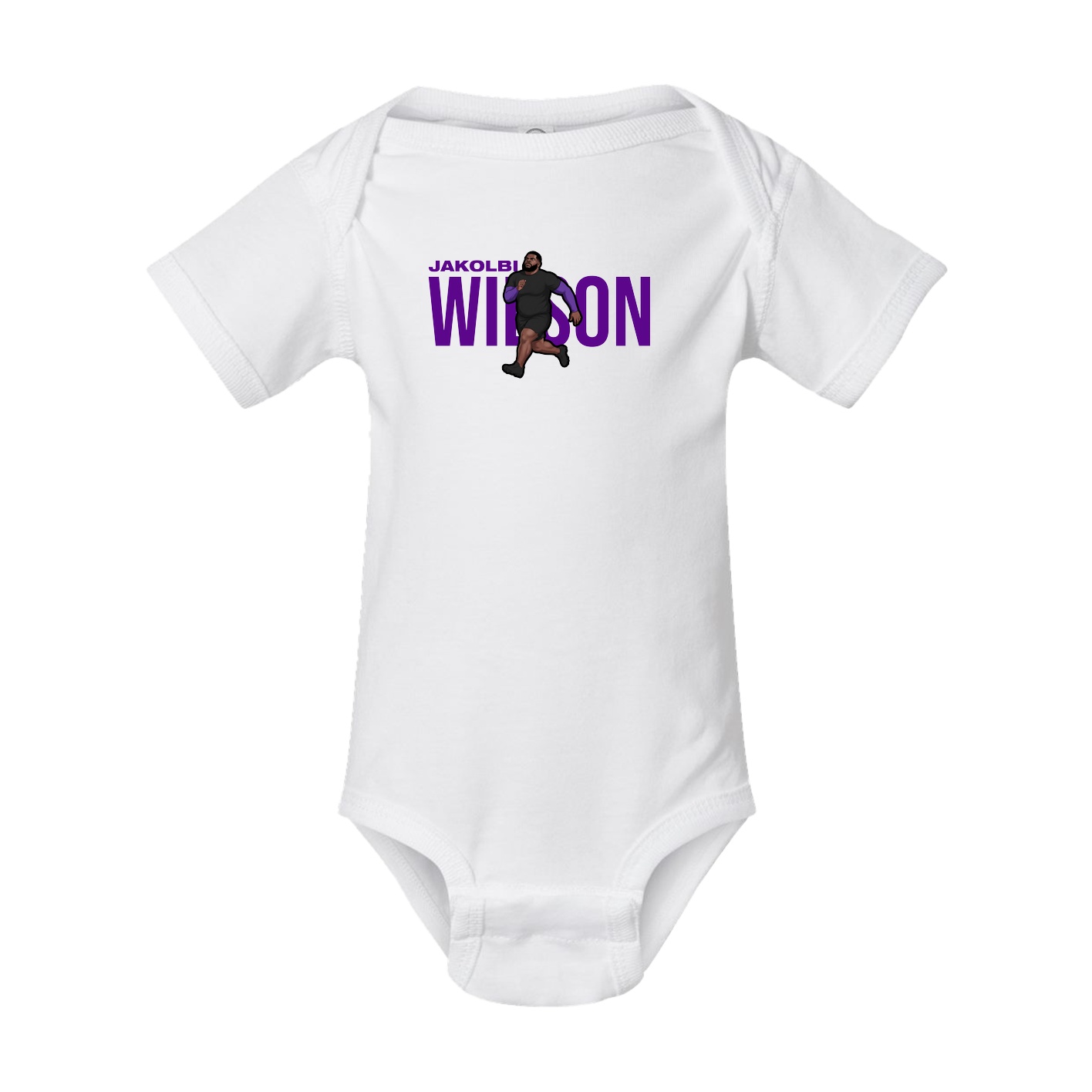 Baby Onesie — Player Name in White