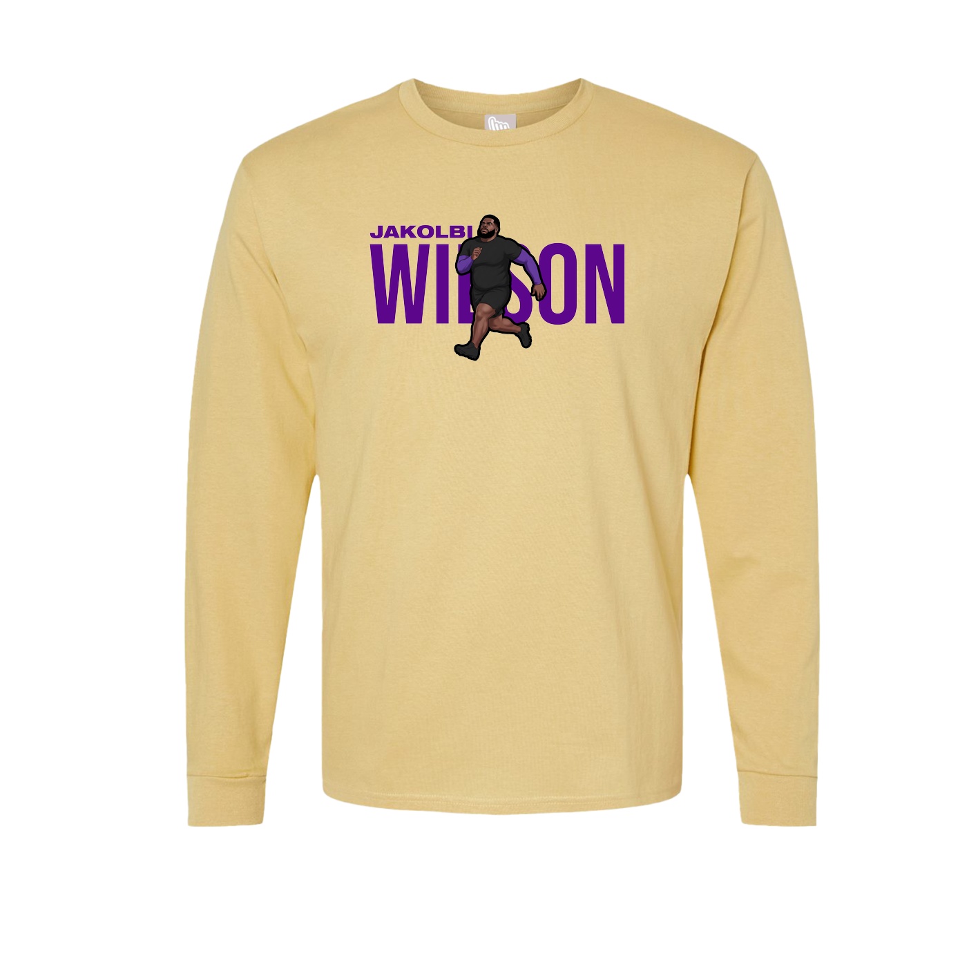 Long Sleeve Tee — Player Name in Vegas Gold