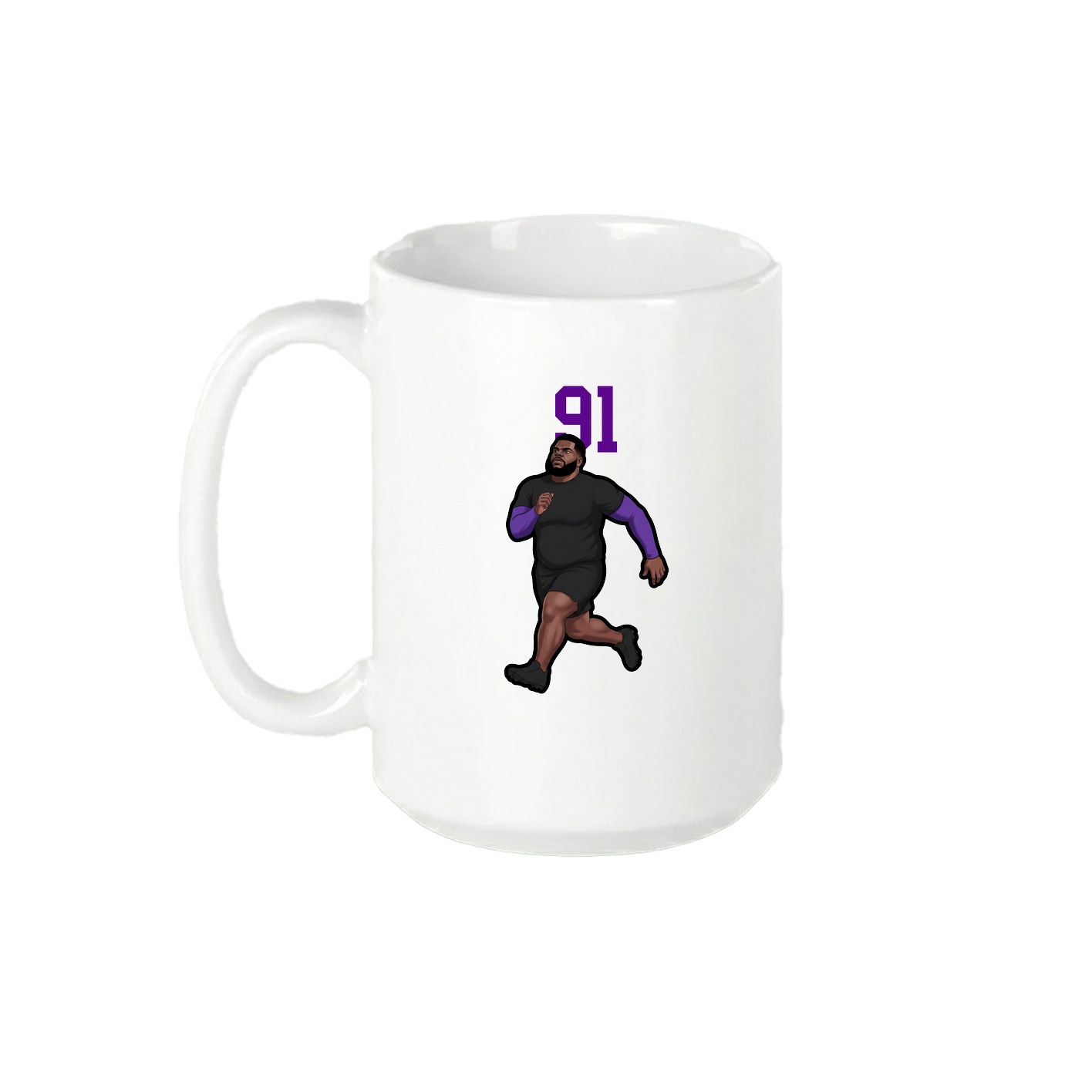 15oz Coffee Mug — Number Top in White