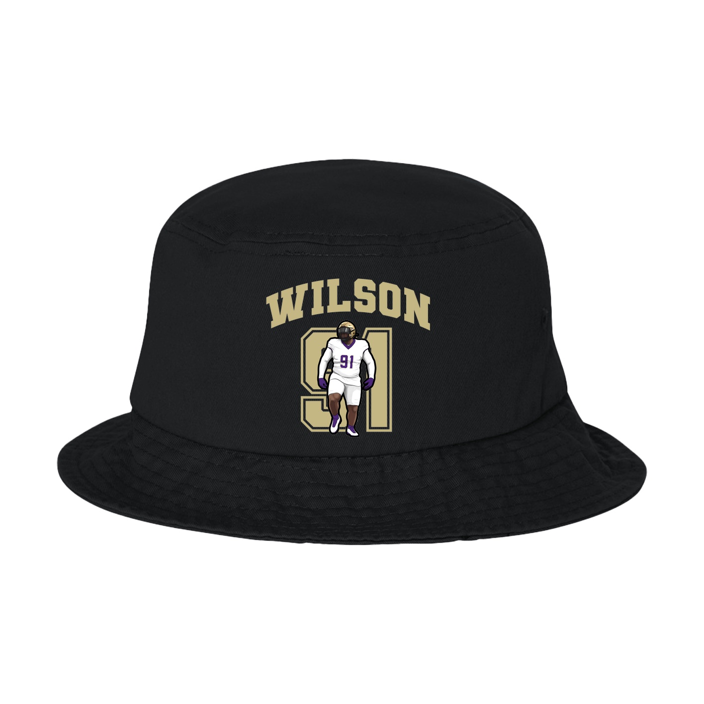 Bucket Cap — Number in Black