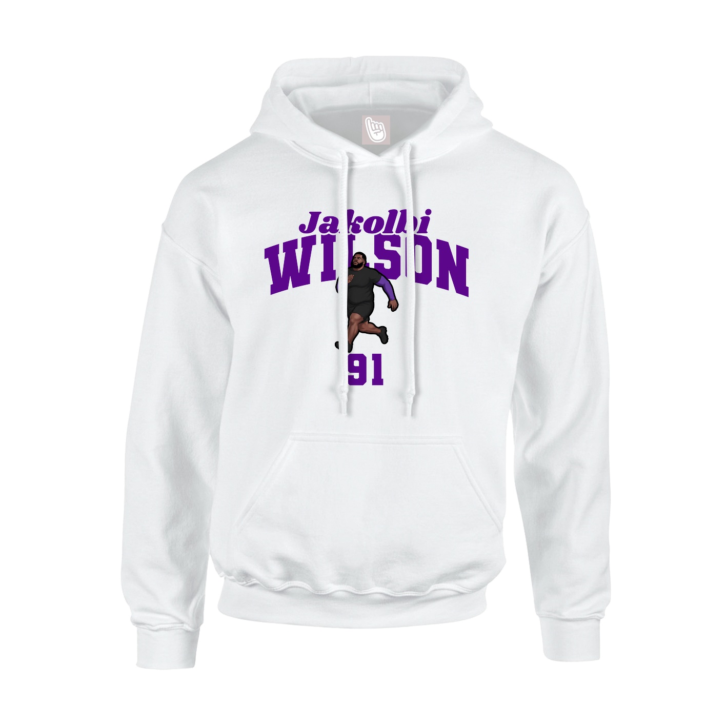 Hoodie — Signature Arch in White