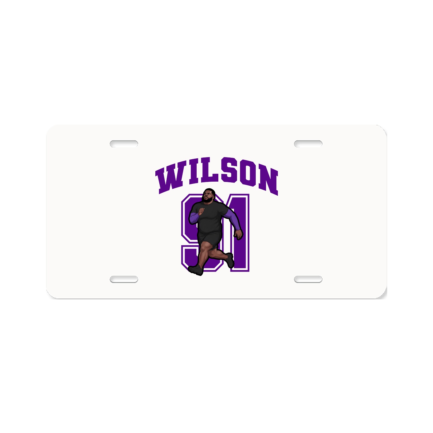 License Plate — Number in Classic