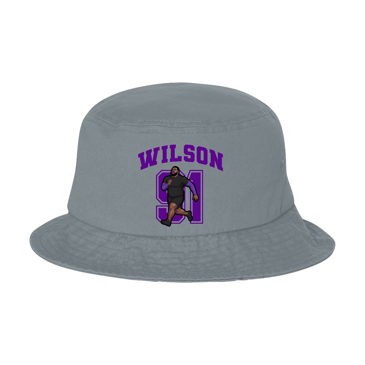 Bucket Cap — Number in Grey