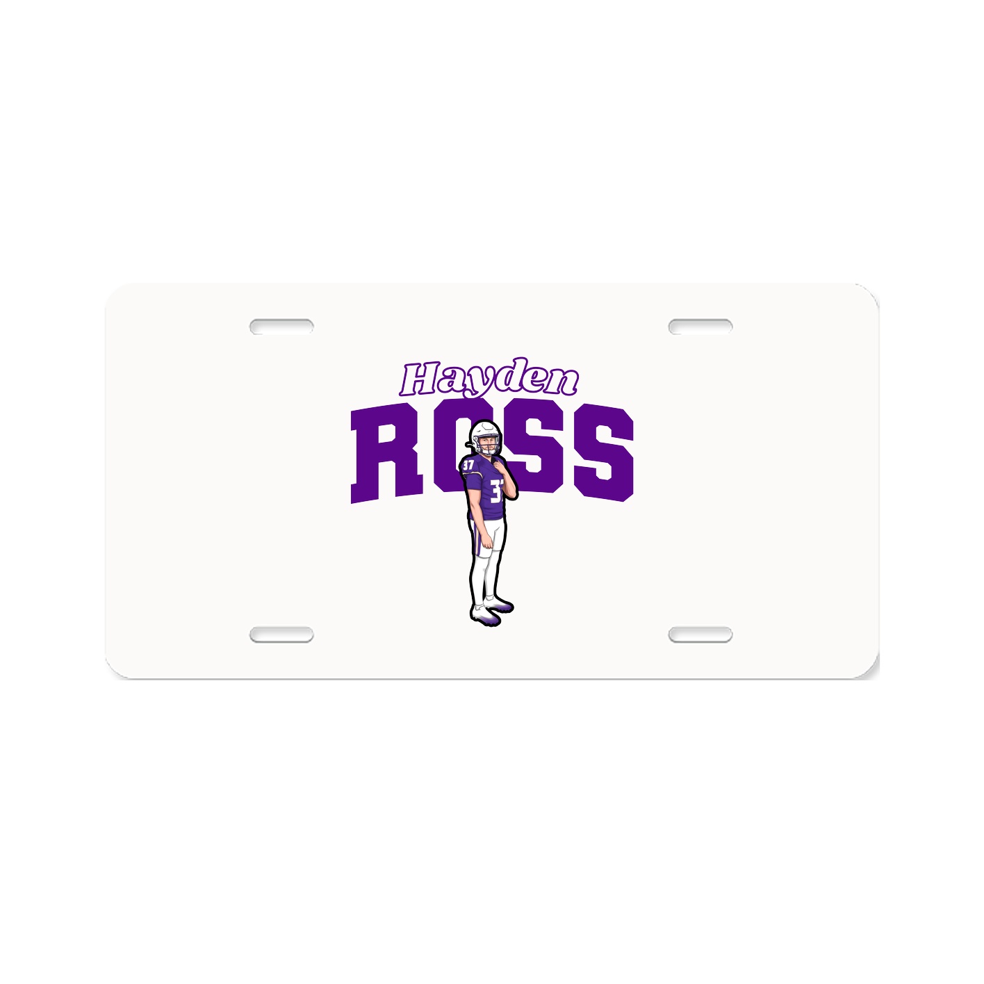 License Plate — Name Arch in Classic
