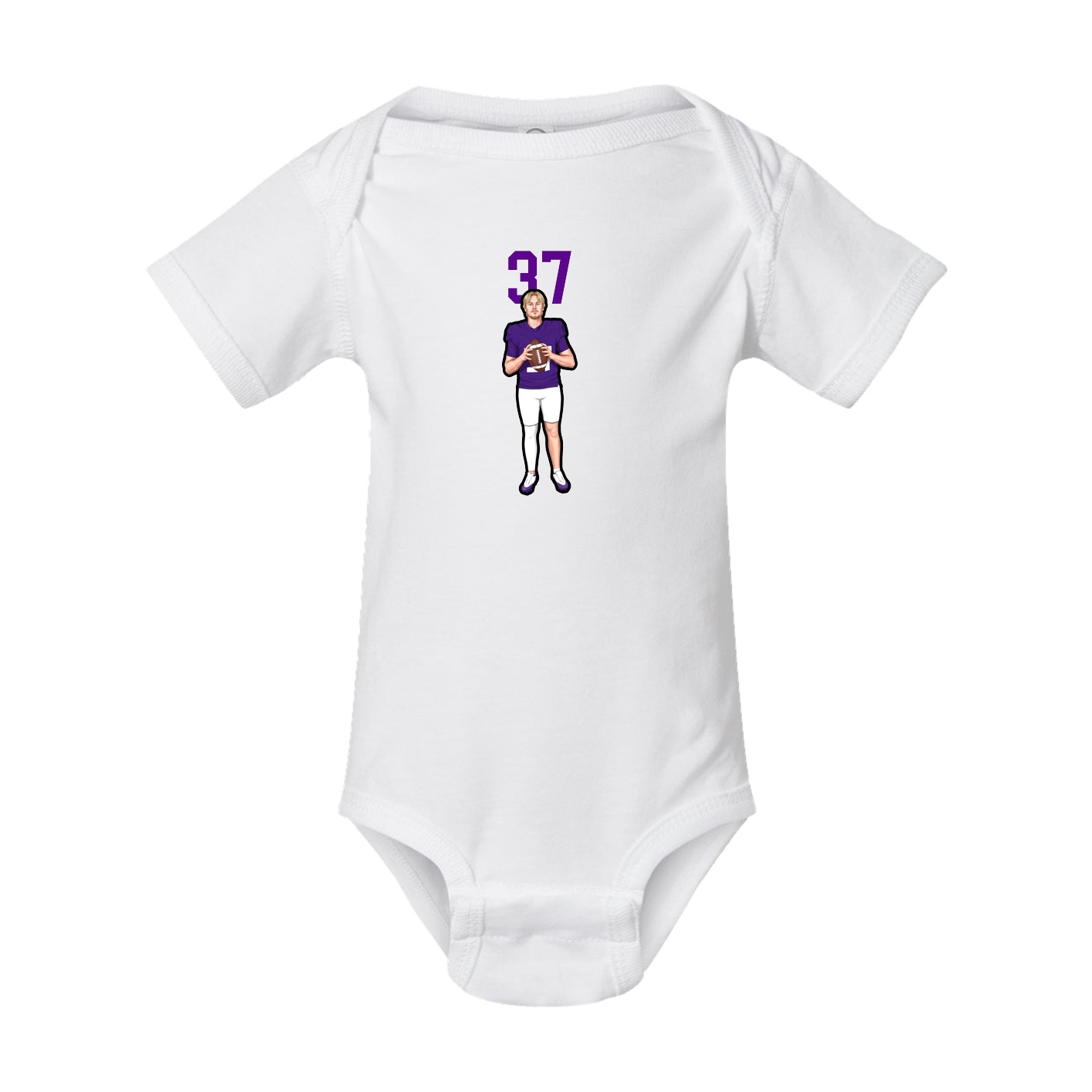 Baby Onesie — Number Top in White