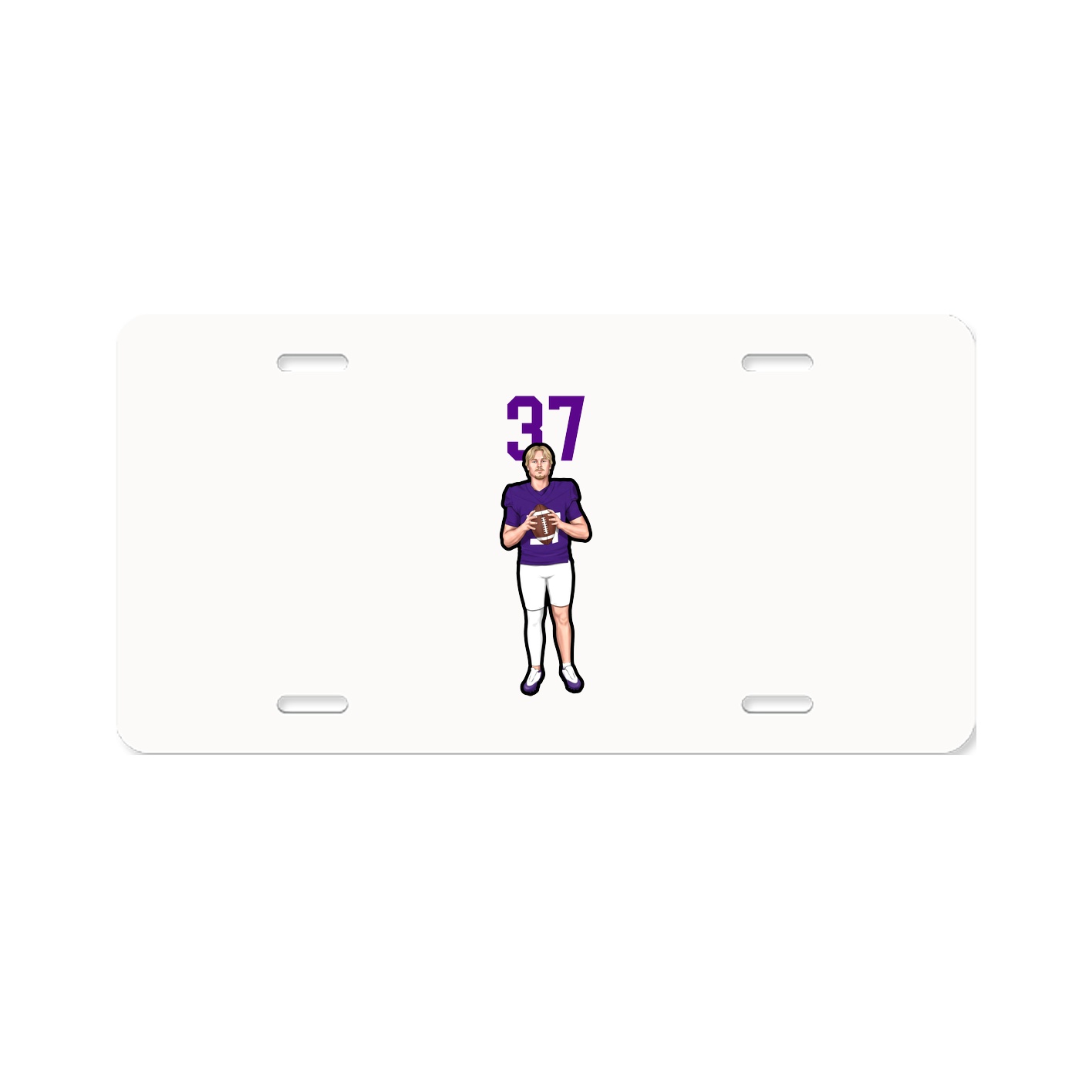 License Plate — Number Top in Classic