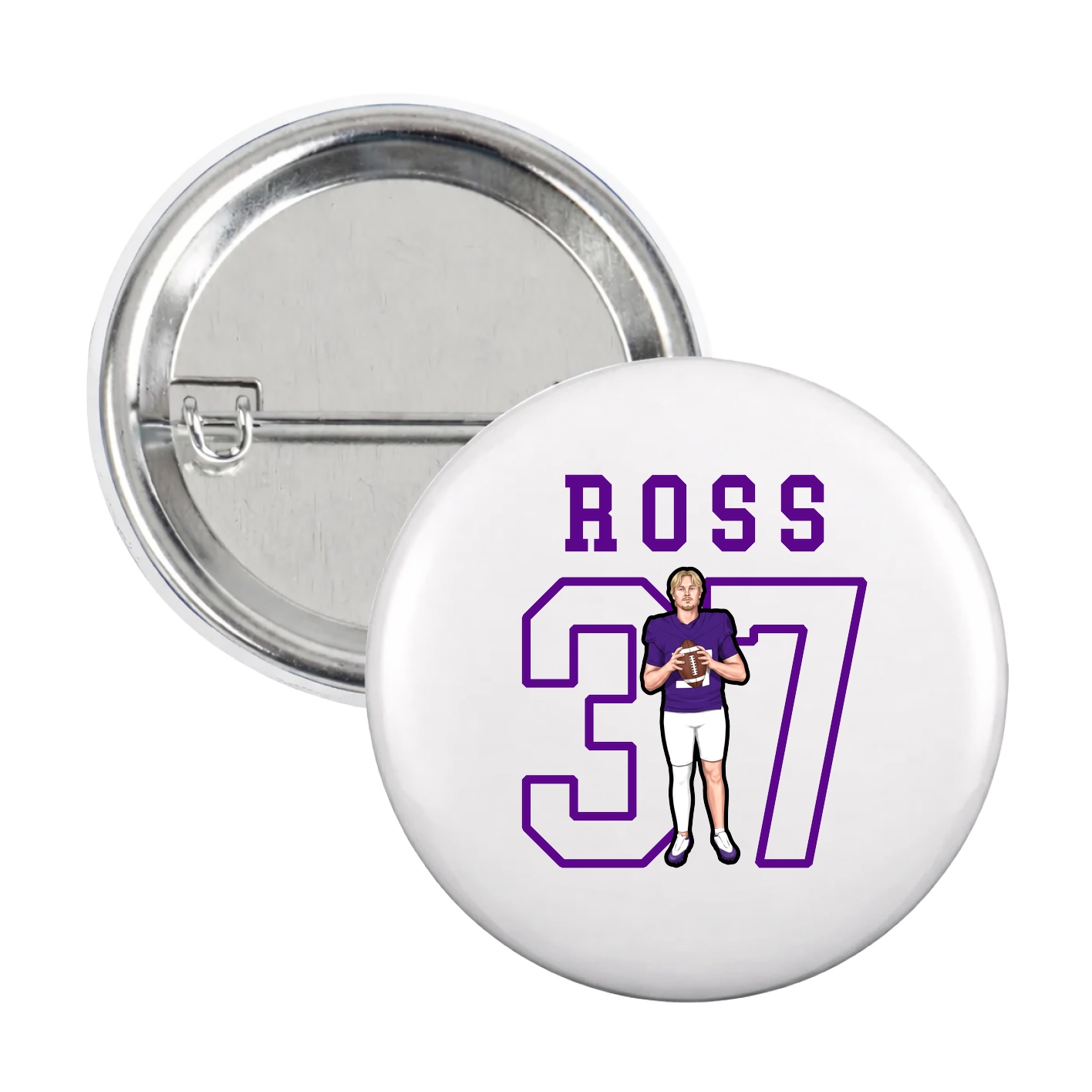 Game Day Button — Shirsey in White