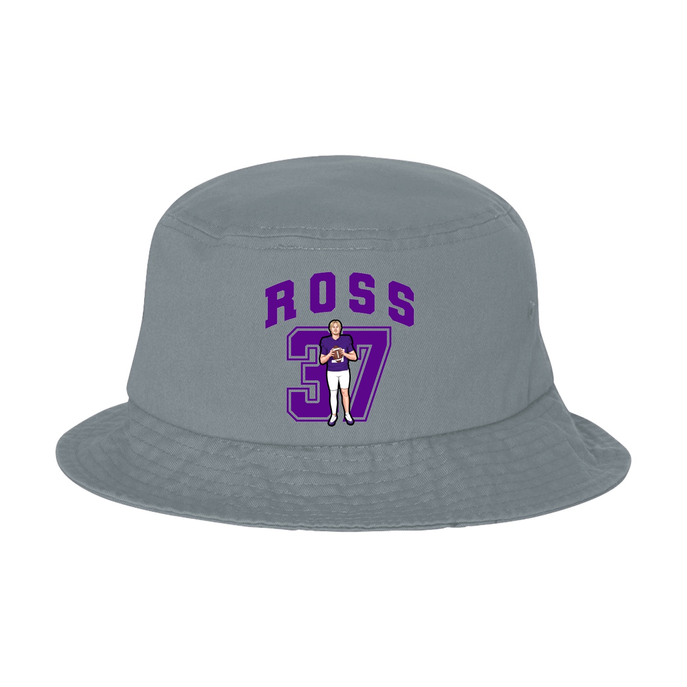 Bucket Cap — Number in Grey