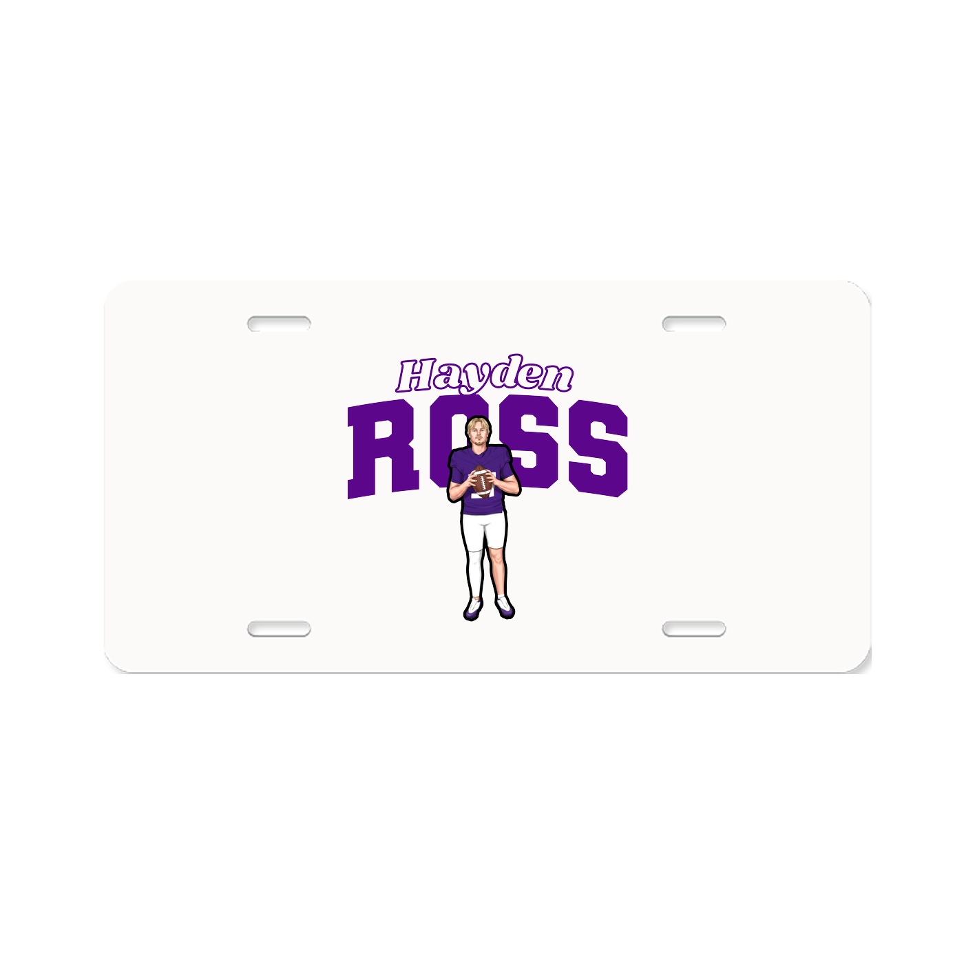 License Plate — Name Arch in Classic
