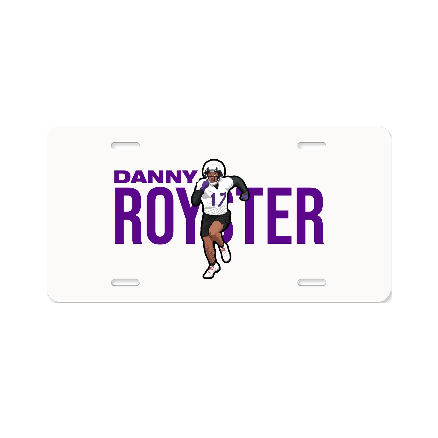 License Plate — Player Name in Classic