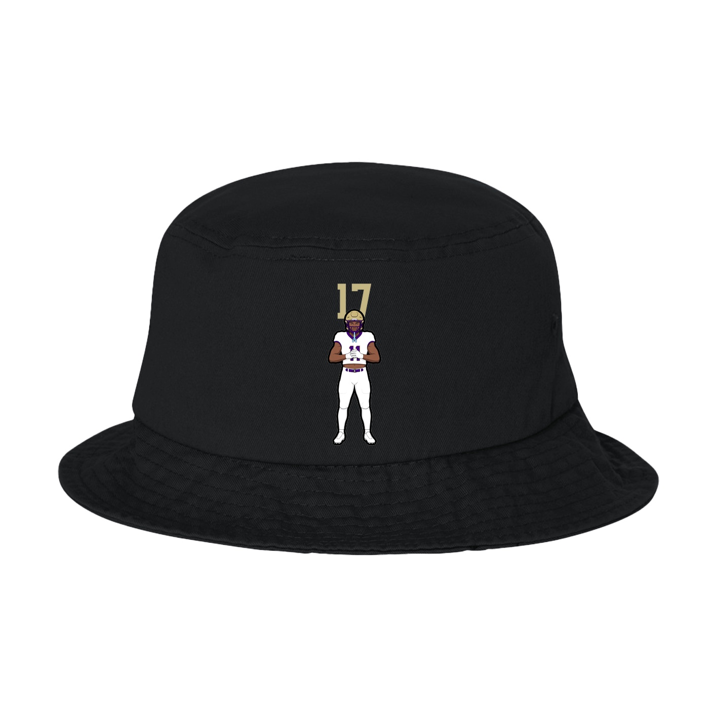 Bucket Cap — Number Top in Black