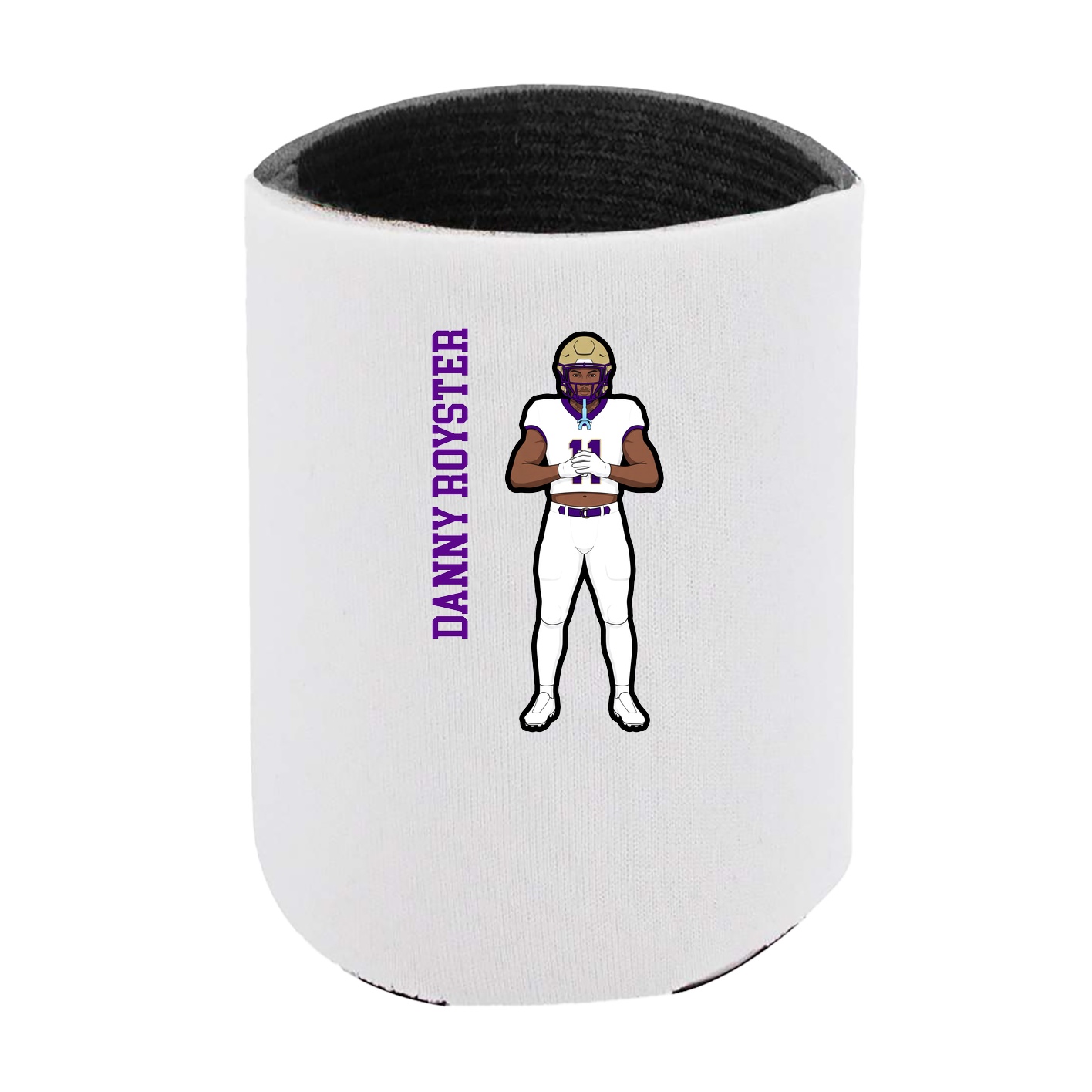 Can Holder — Name Vertical in White