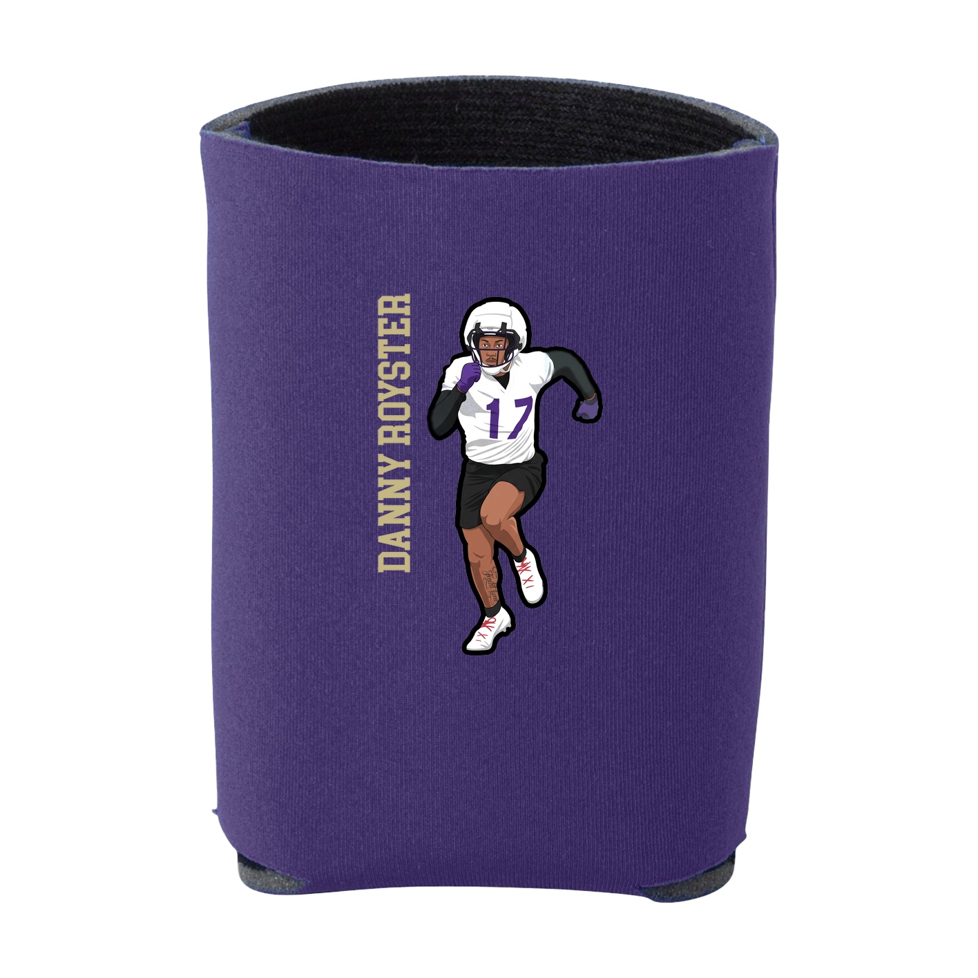 Can Holder — Name Vertical in Purple