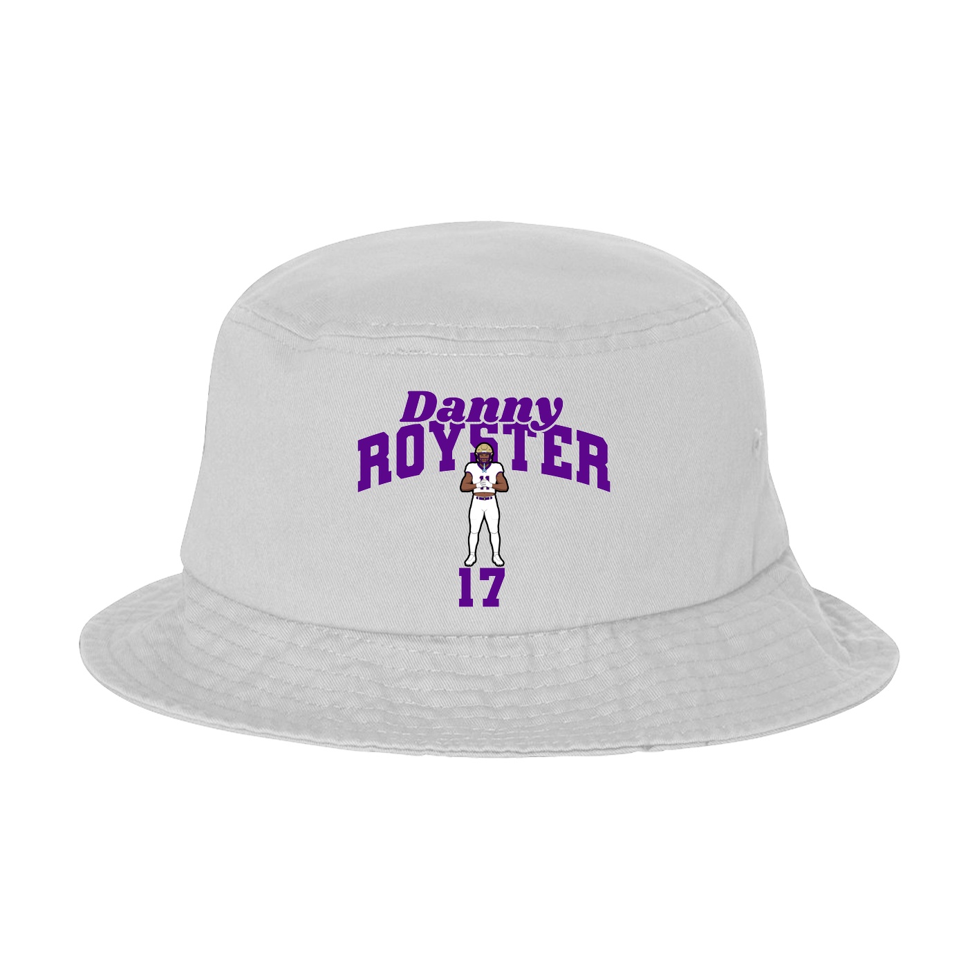 Bucket Cap — Signature Arch in White