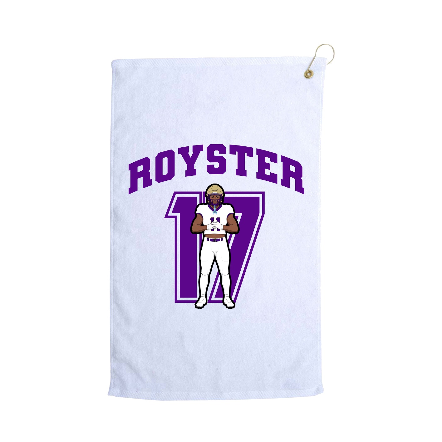 Golf Towel — Number in White