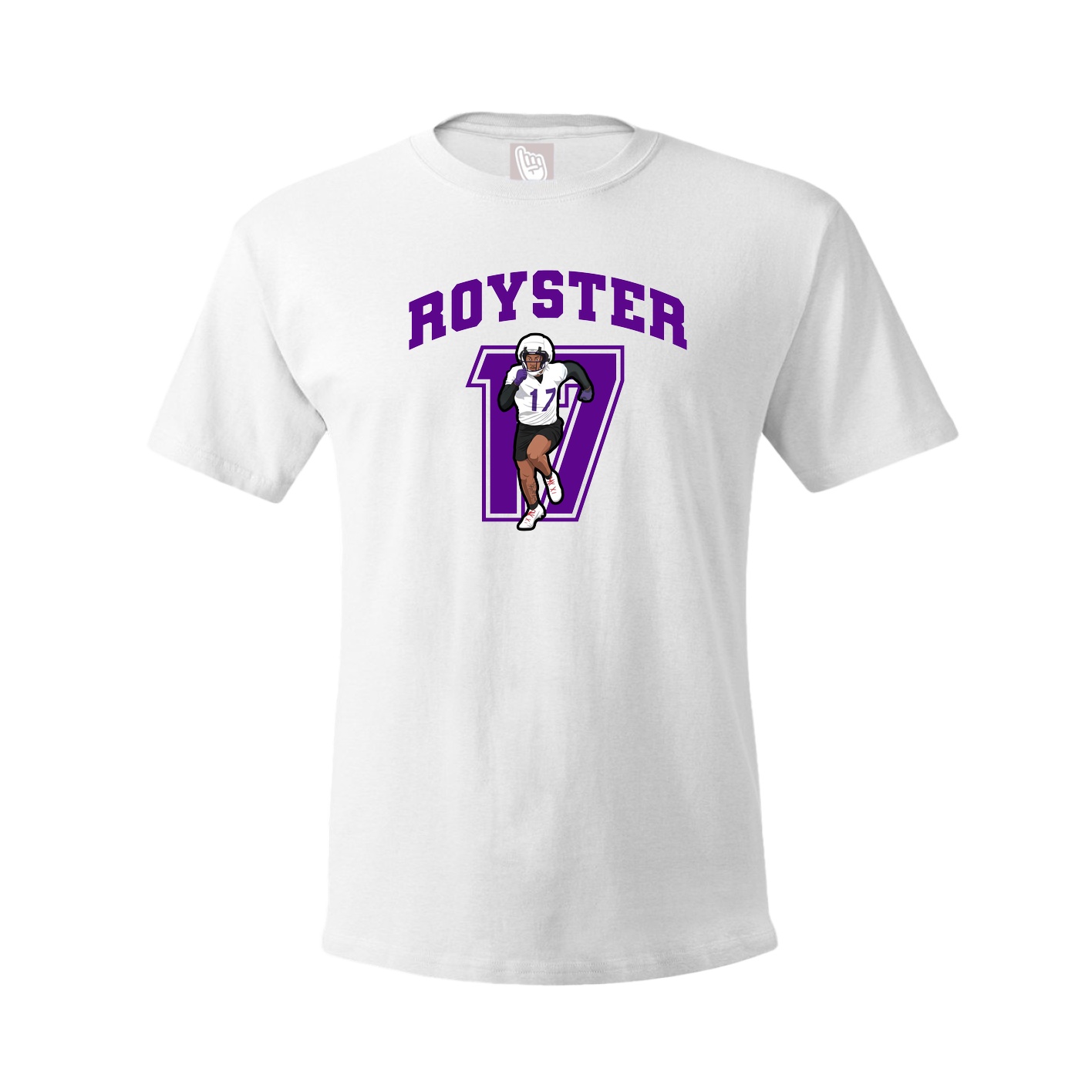 Youth Tee — Number in White