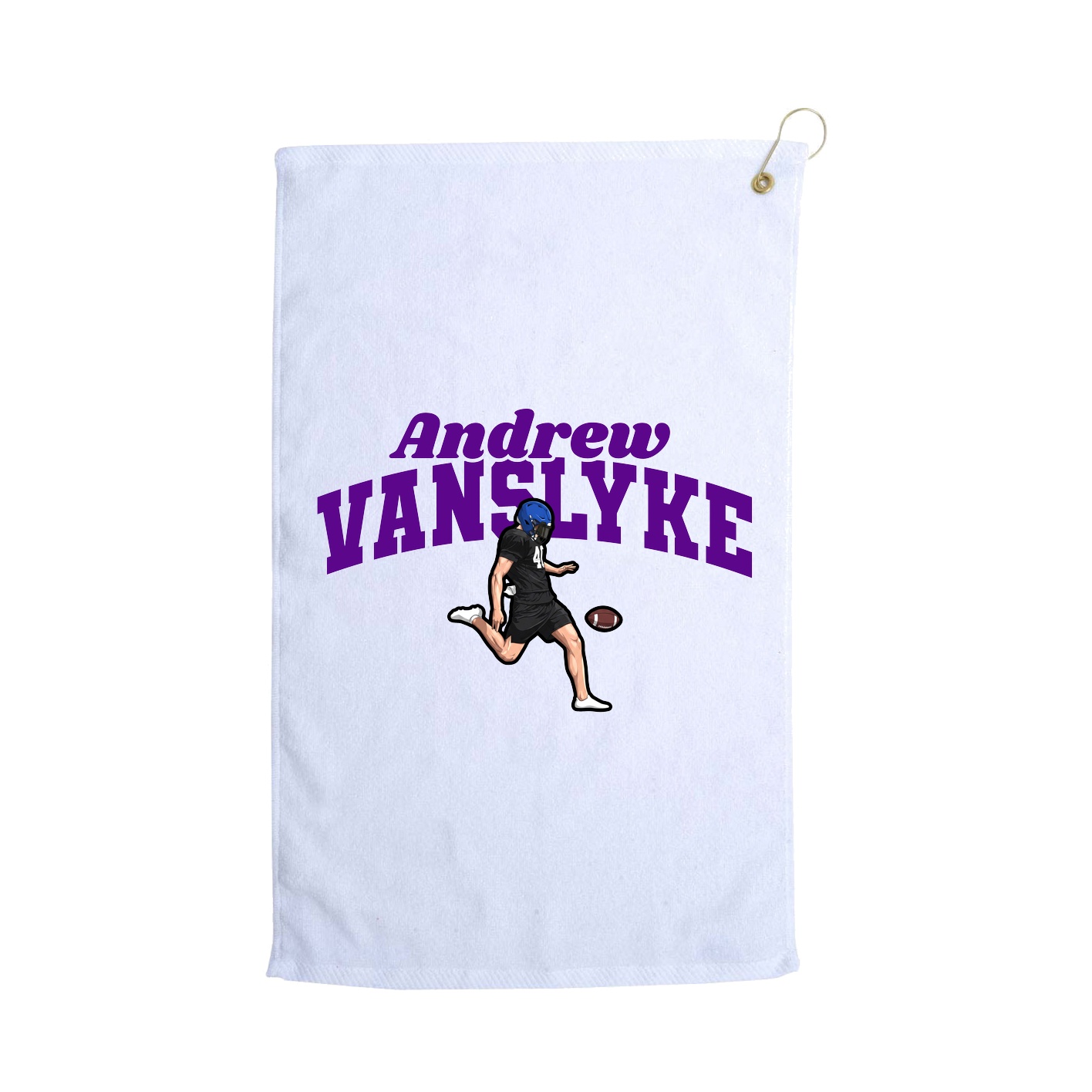 Golf Towel — Signature Arch in White