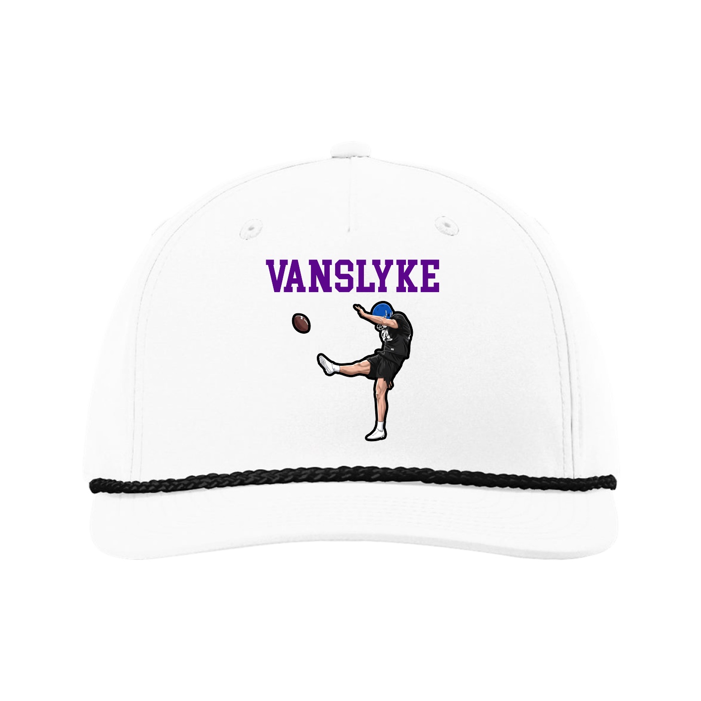 Five-Panel Classic Rope Cap — Shirsey in White