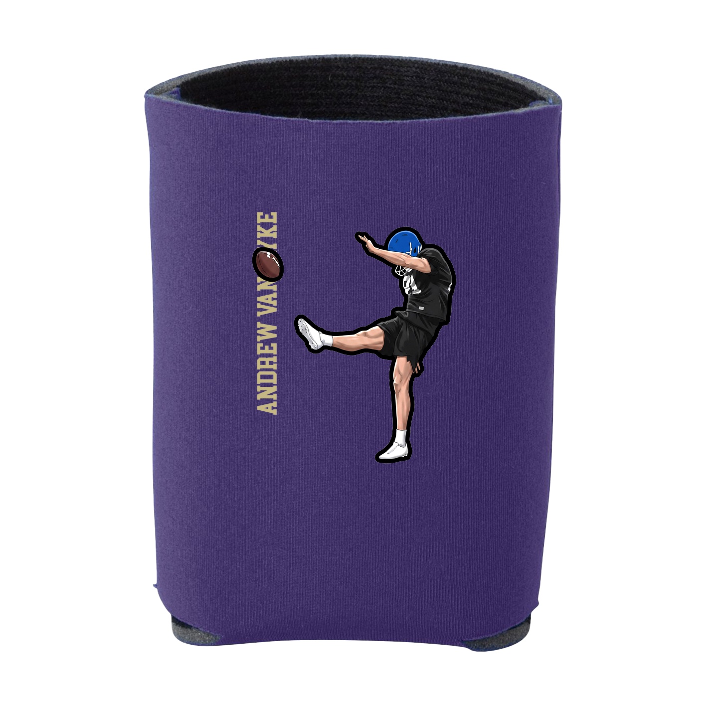 Can Holder — Name Vertical in Purple