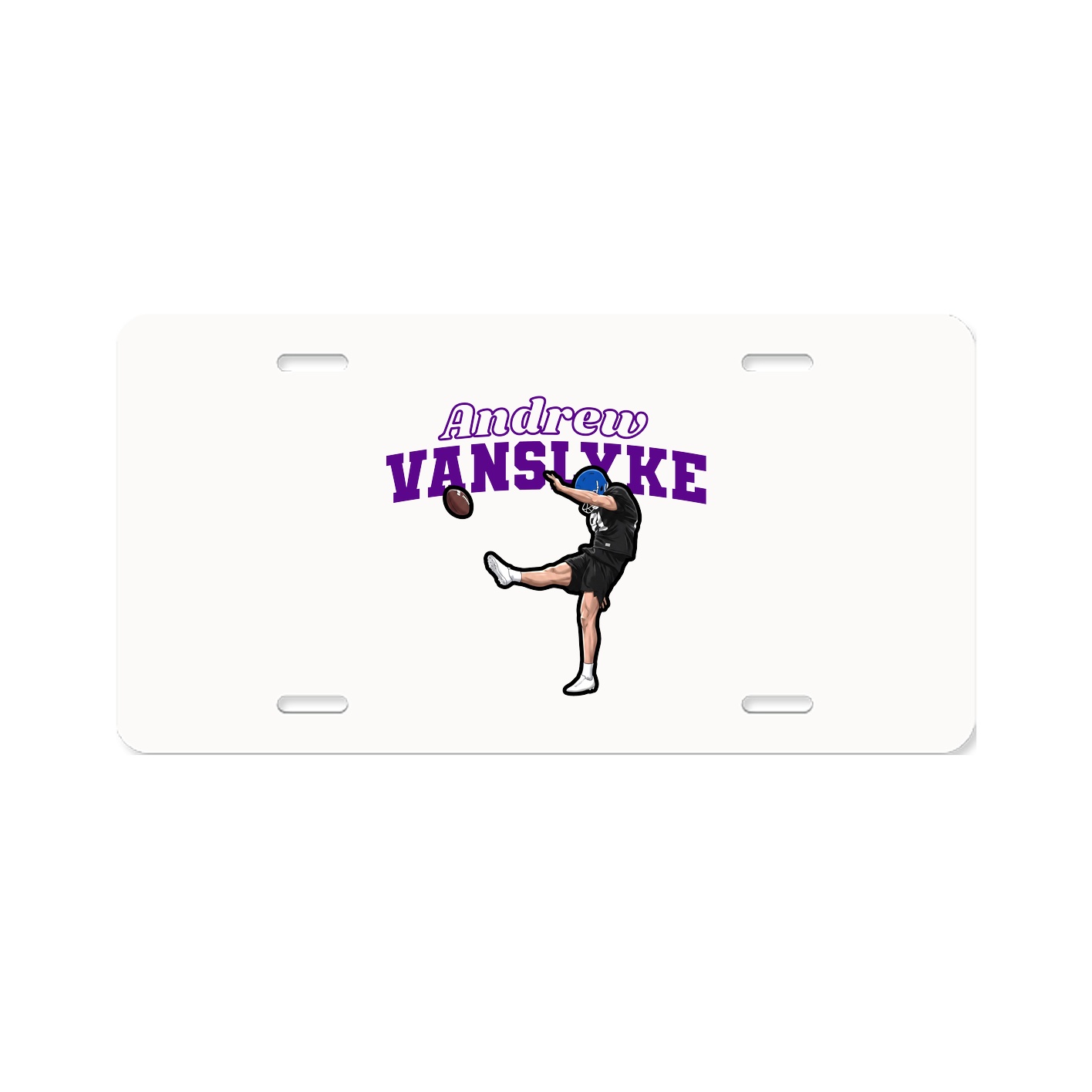 License Plate — Name Arch in Classic