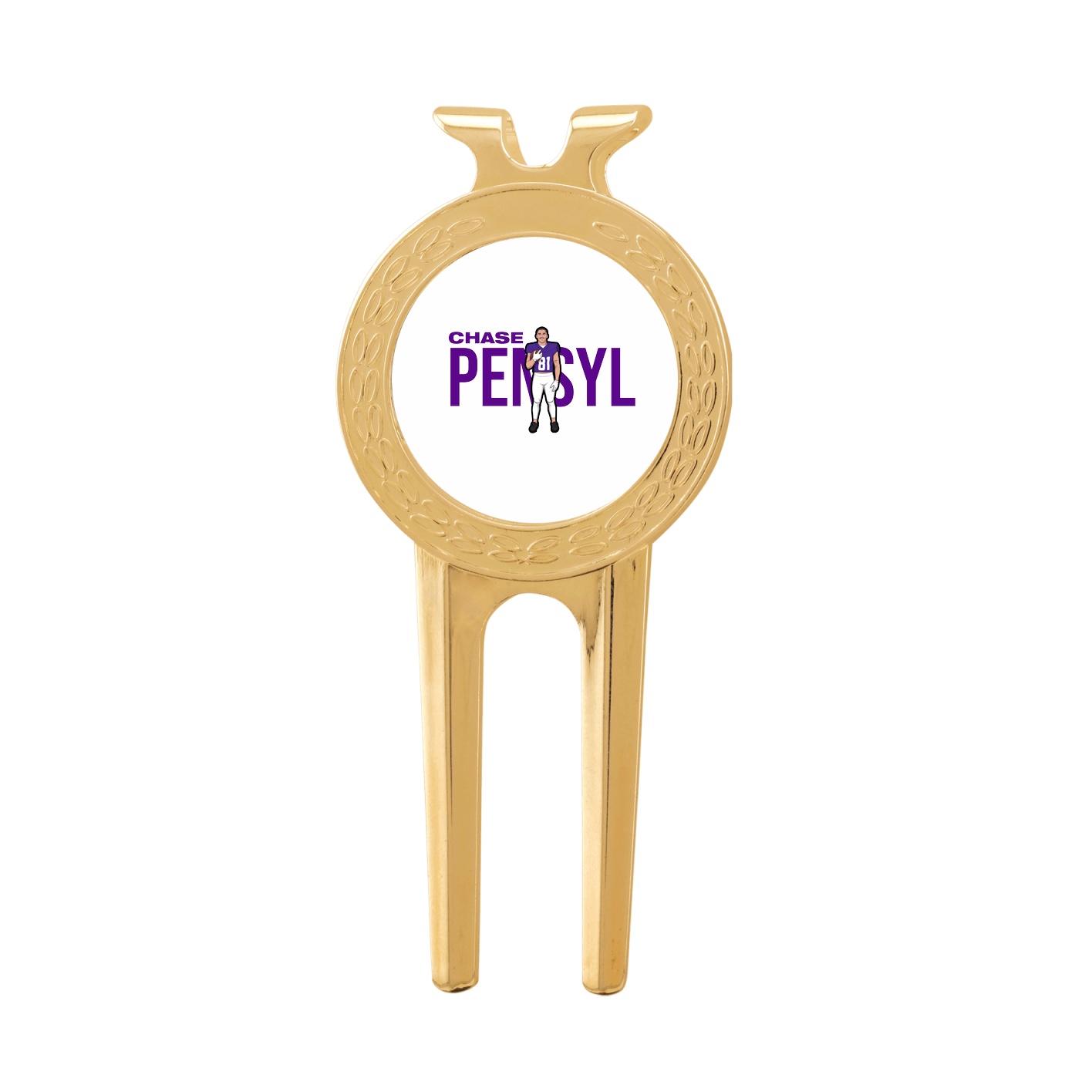 Divot Tool with Ball Marker — Player Name in Classic
